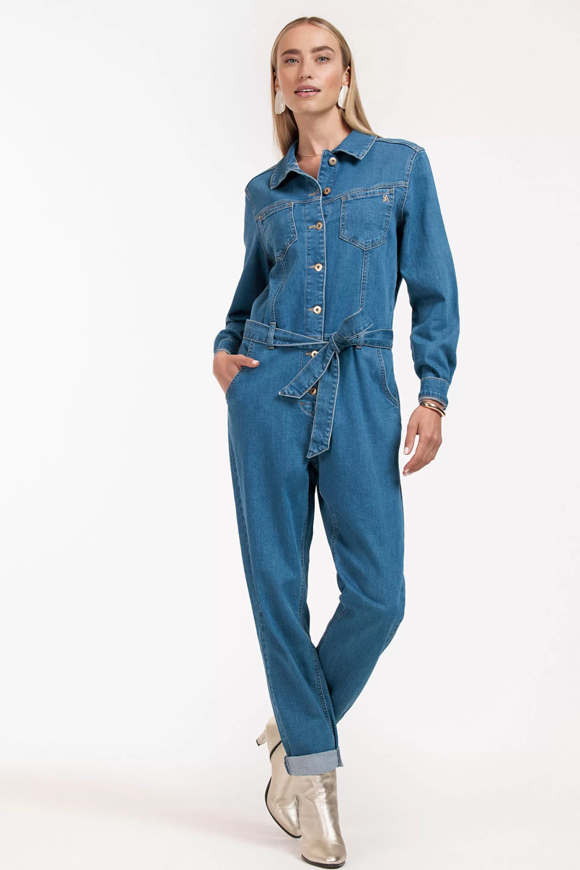 Studio Anneloes Jumpsuits<Ariane denim jumpsuit -