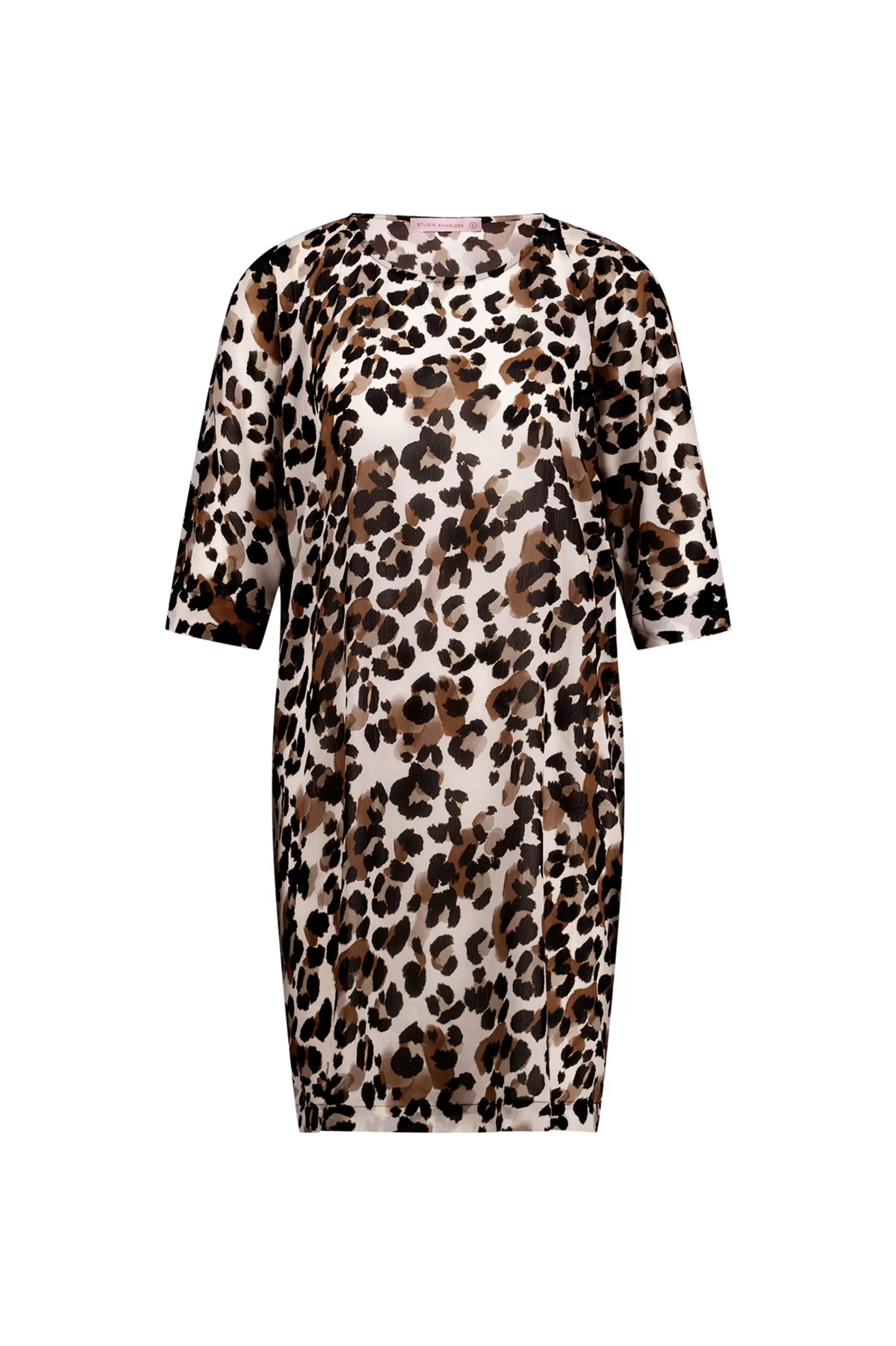 Studio Anneloes Jurken & Rokken<Birgit leopard crepe dress -