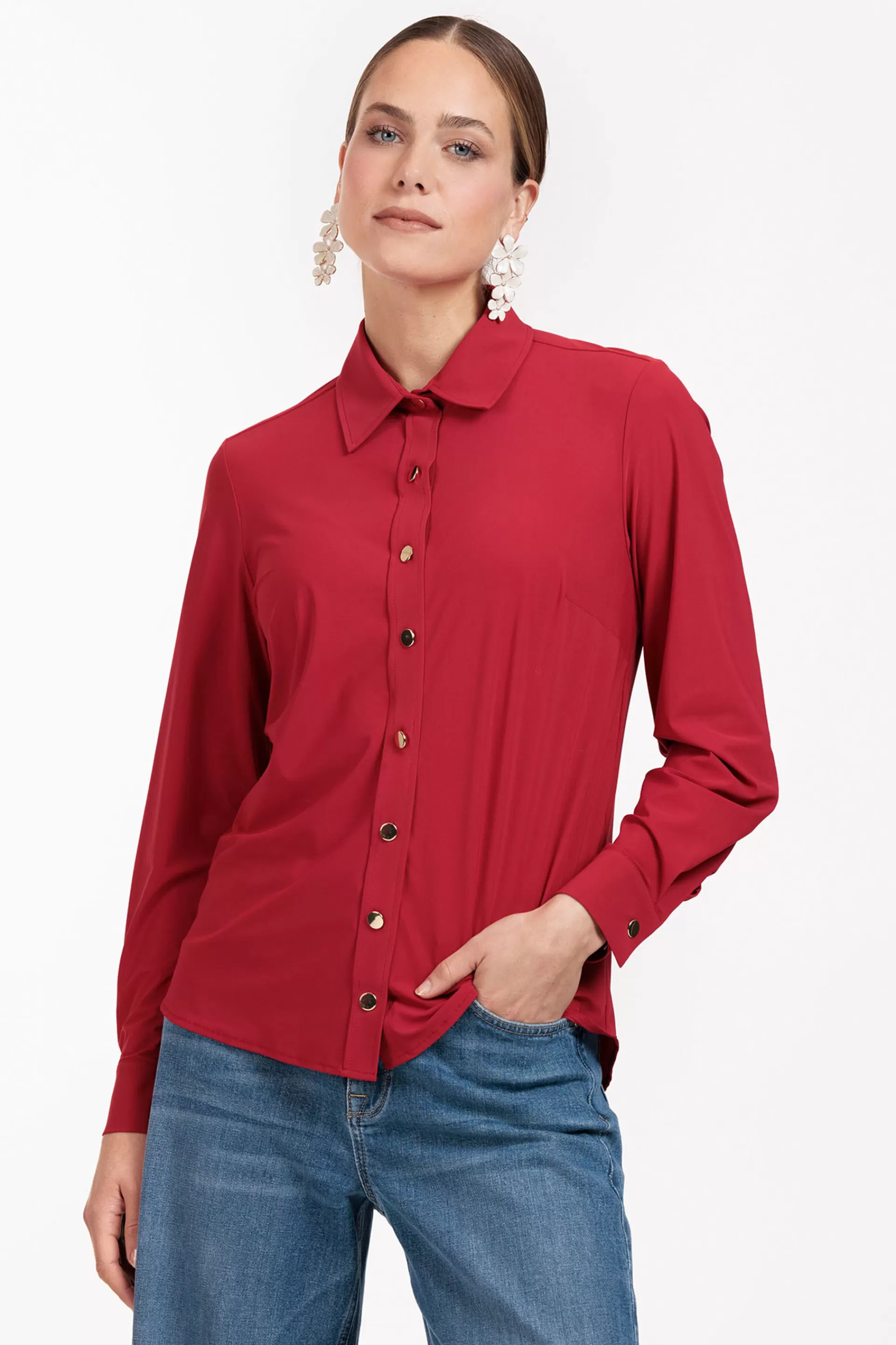 Studio Anneloes Blouses<Bobby gold button blouse -