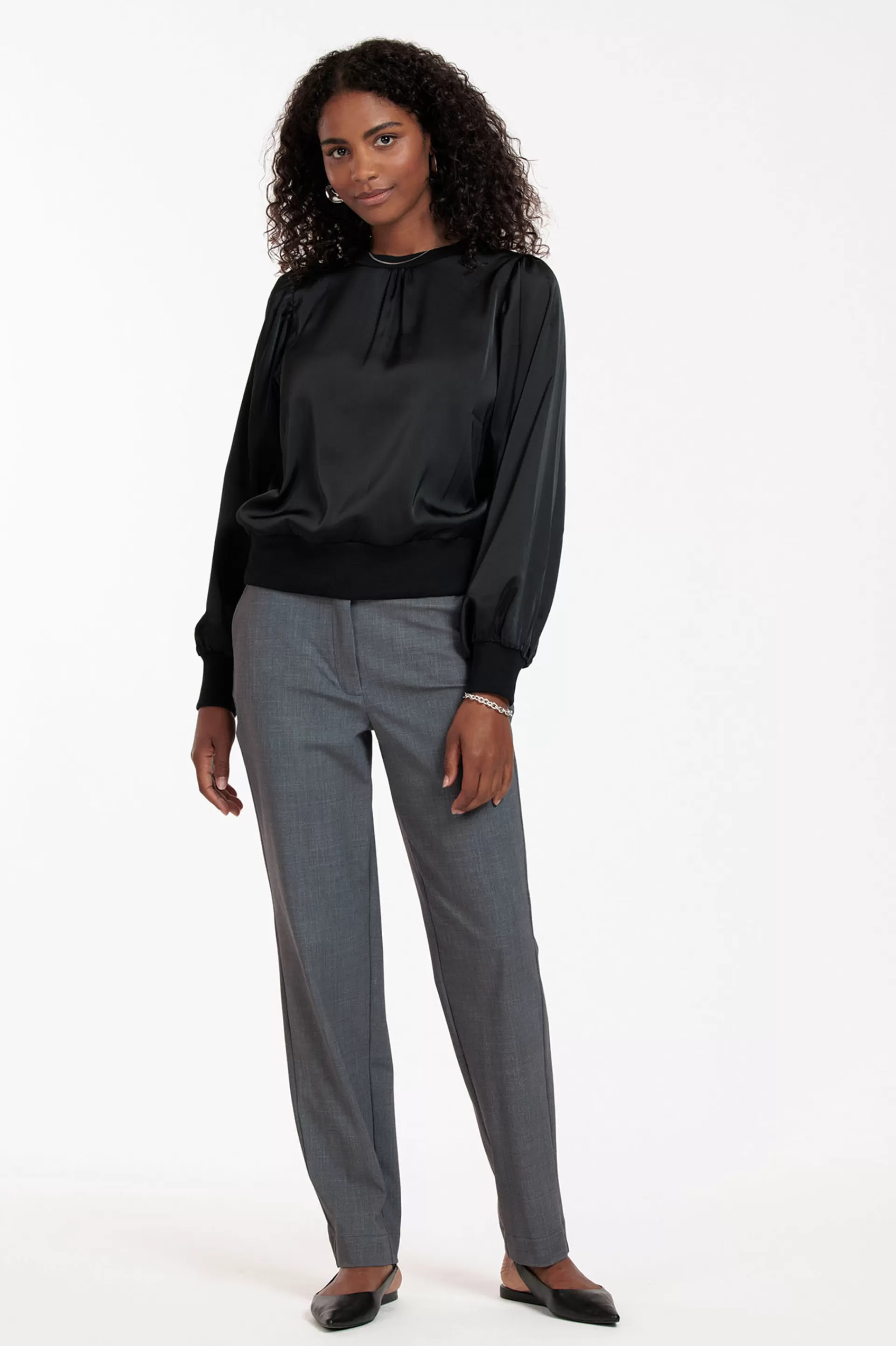 Studio Anneloes Broeken<Collins grey melee trousers -