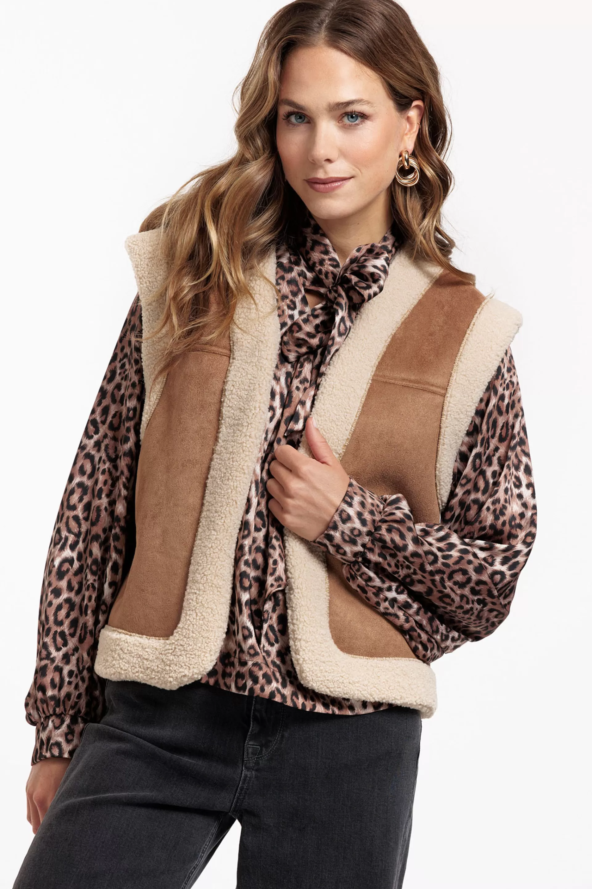 Studio Anneloes Blazers & Jasjes<Donna lammy waistcoat -