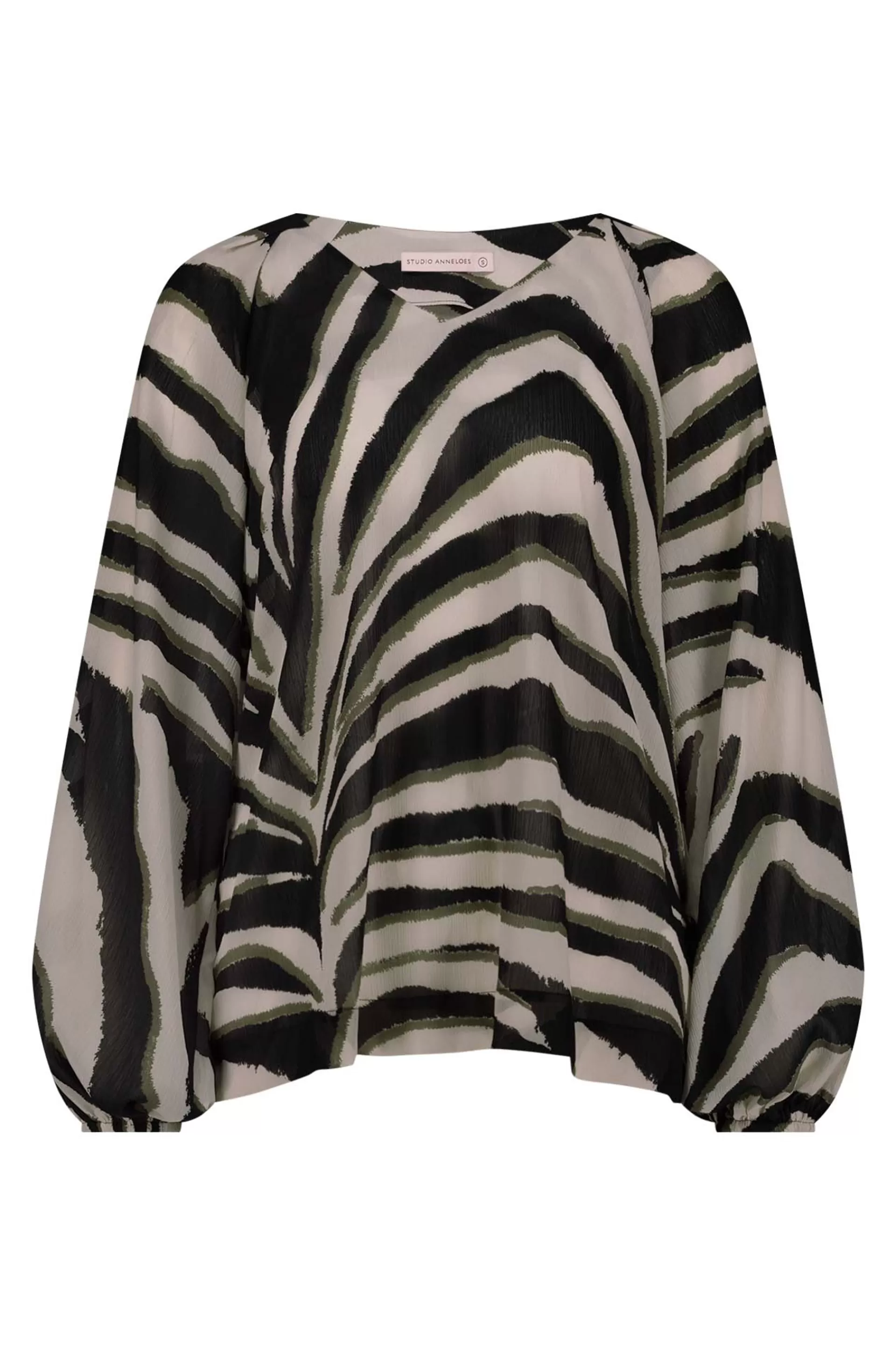 Studio Anneloes Shirts & Tops<Elain zebra crepe top -