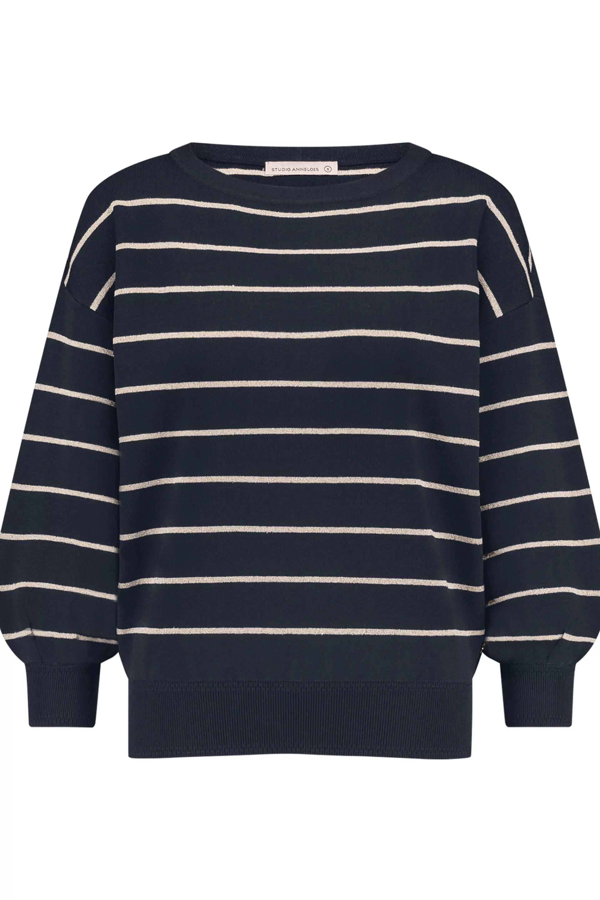 Studio Anneloes Truien & Vesten<Farah stripe lurex pullover -