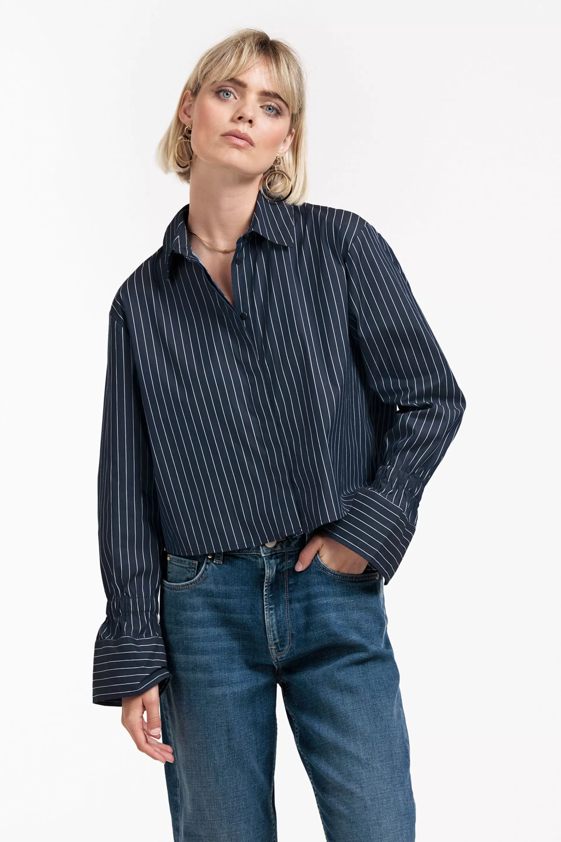 Studio Anneloes Blouses<Fildeli poplin stripe blouse -