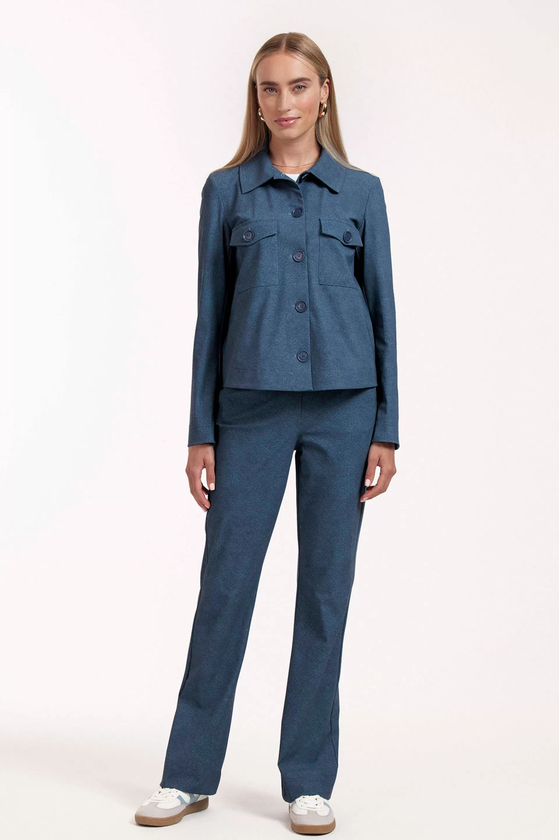 Studio Anneloes Broeken | Essentials<Flair denim trousers -