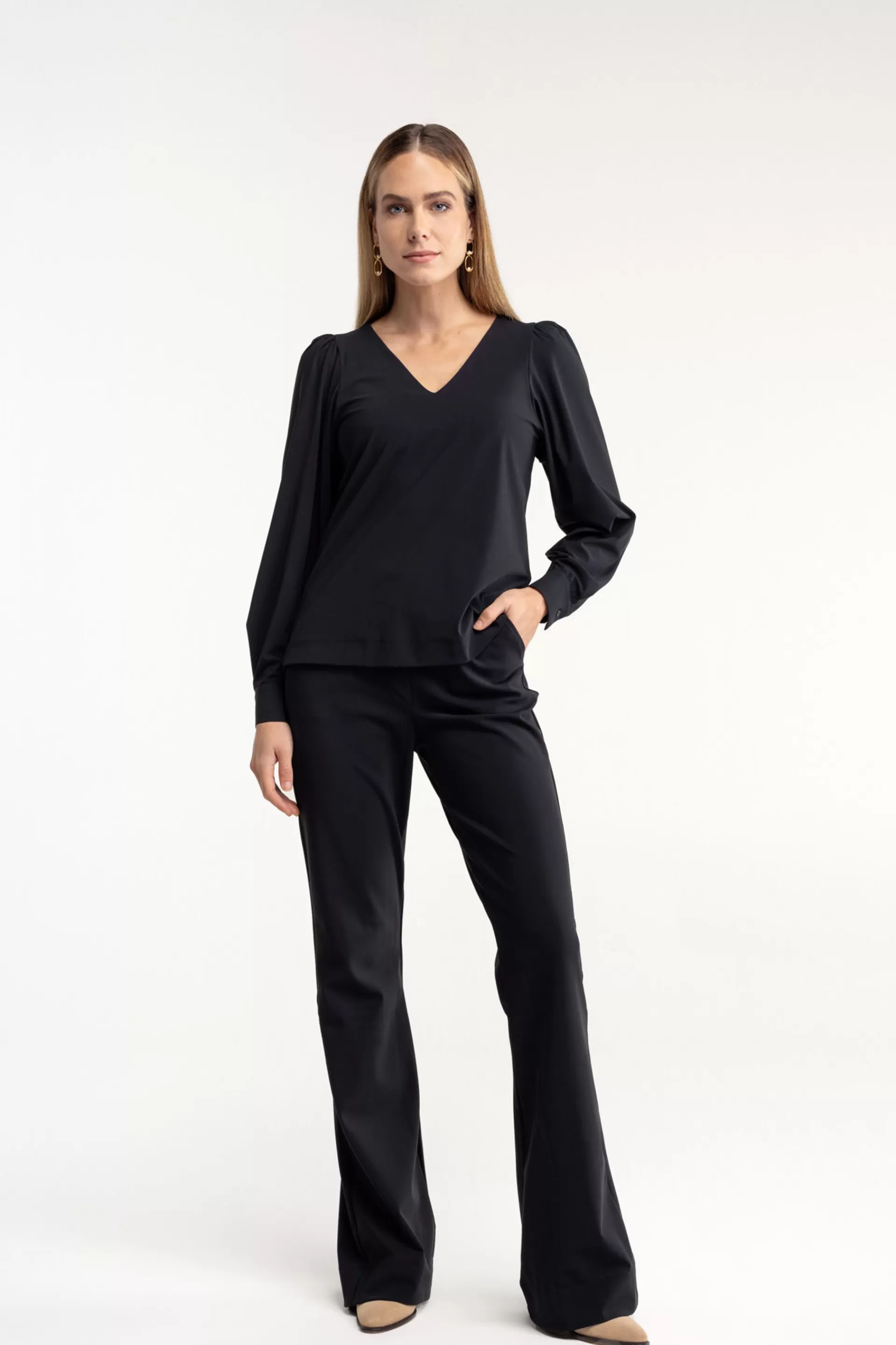 Studio Anneloes Broeken | Broeken - Extra Lang<Flair LONG bonded trousers -