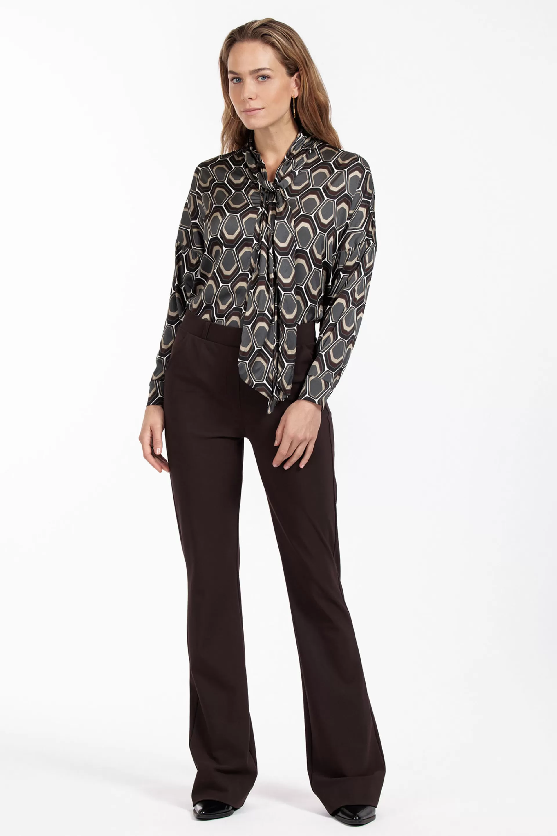 Studio Anneloes Broeken | Broeken - Extra Lang<Flair LONG bonded trousers -
