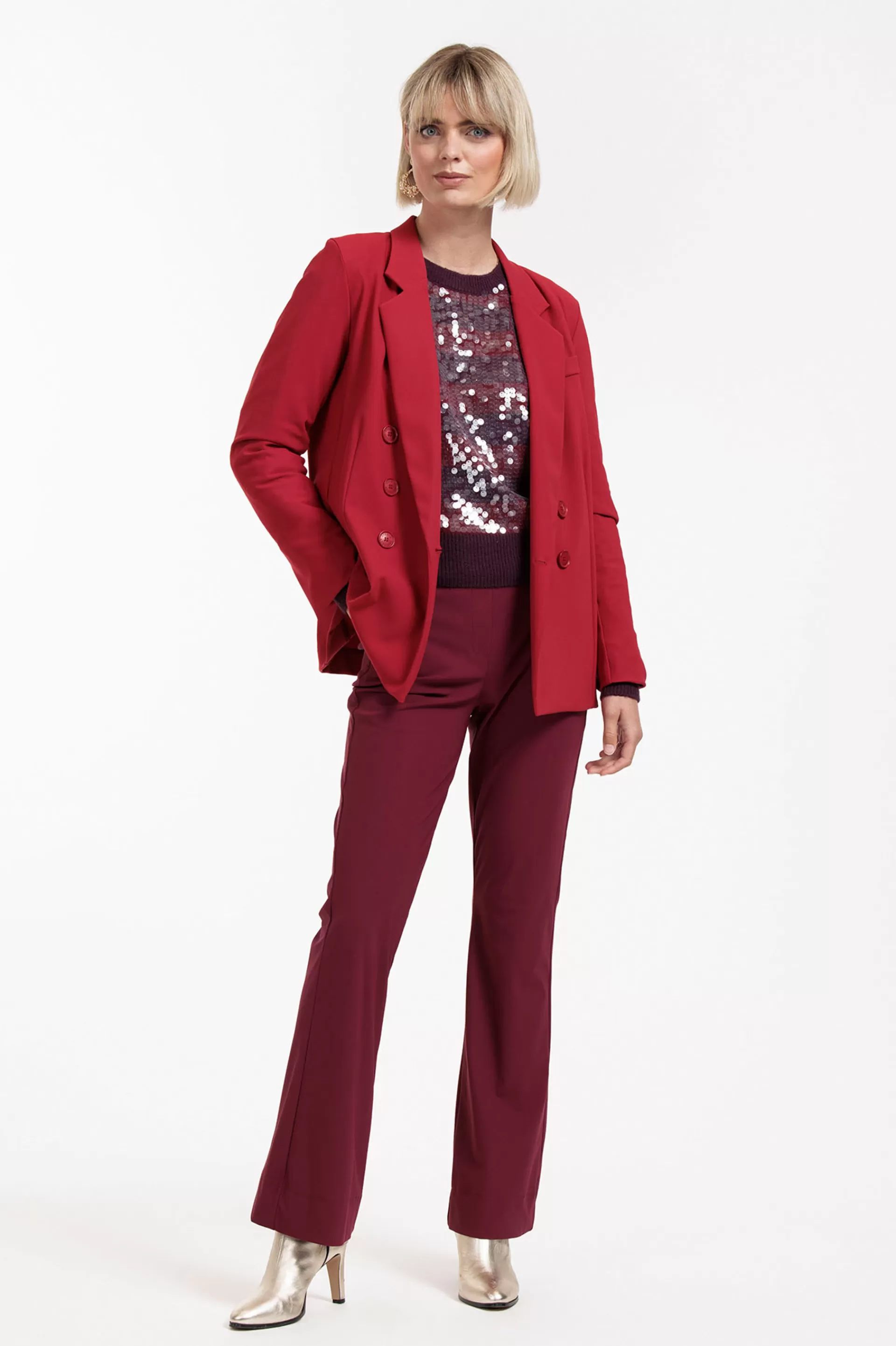 Studio Anneloes Broeken | Broeken - Extra Lang<Flair LONG bonded trousers -