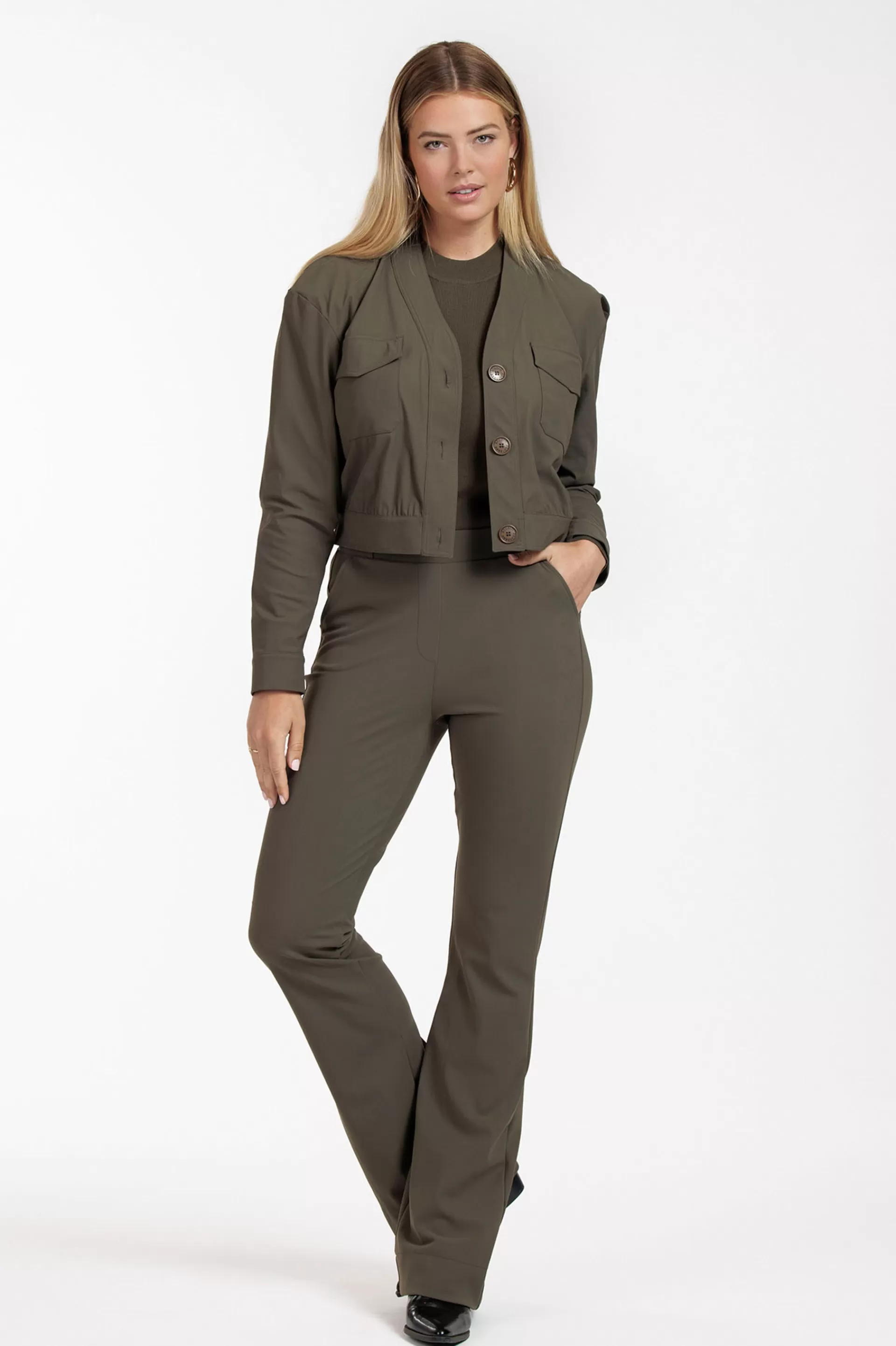 Studio Anneloes Broeken | Broeken - Extra Lang<Flair LONG bonded trousers -