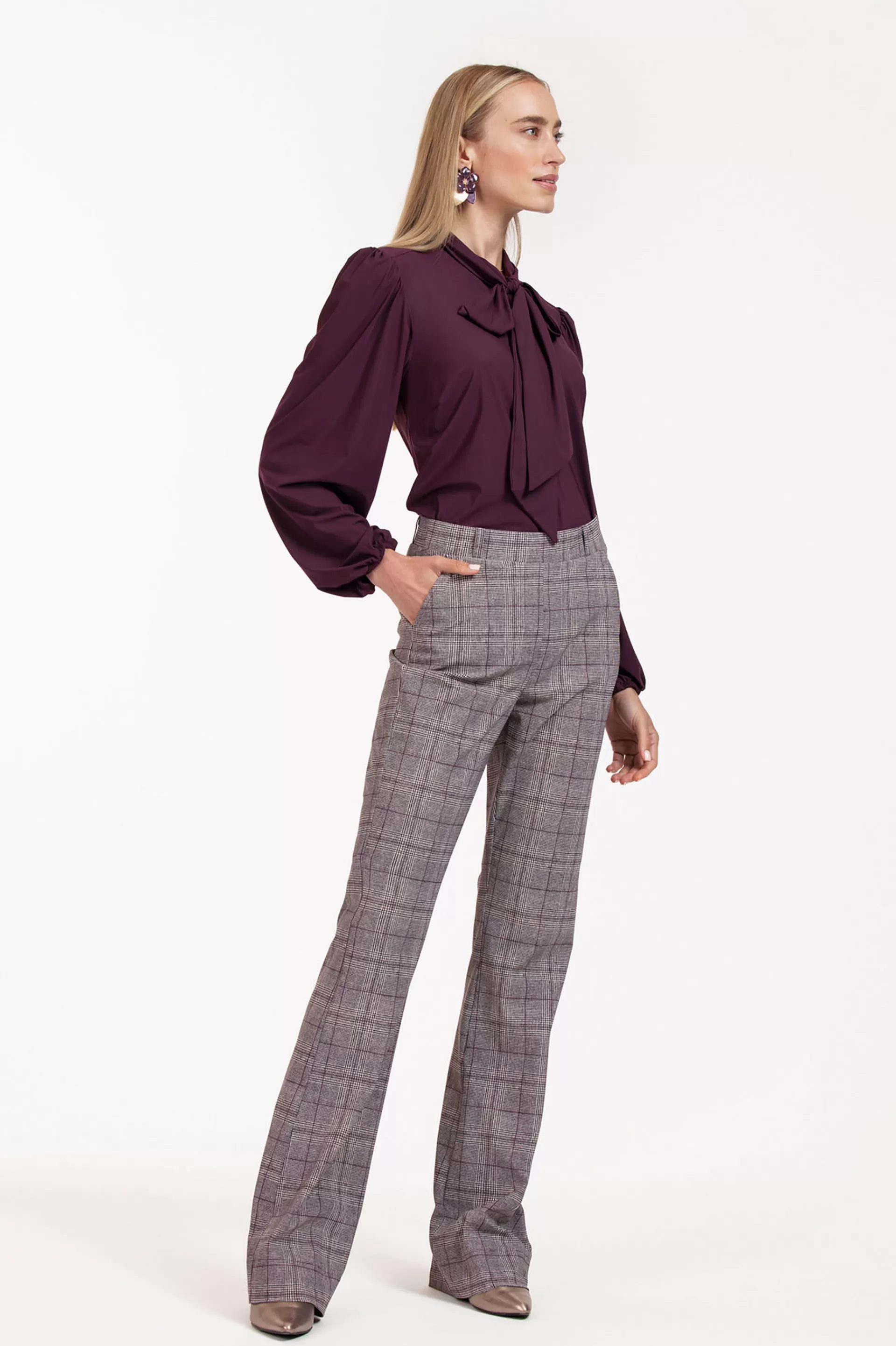 Studio Anneloes Broeken | Broeken - Extra Lang<Flair LONG check trousers -