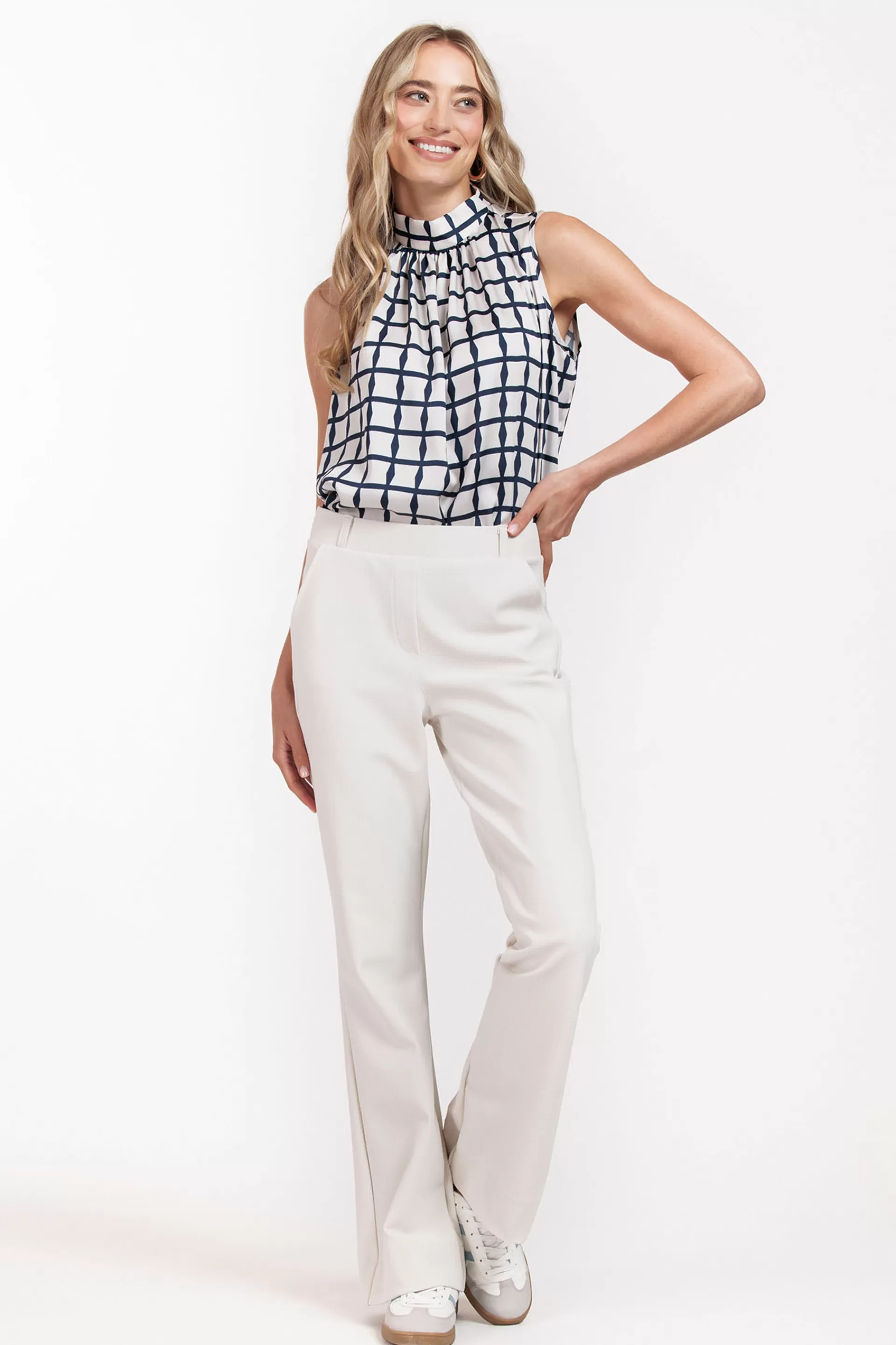 Studio Anneloes Broeken<Flair structure bnd trousers -
