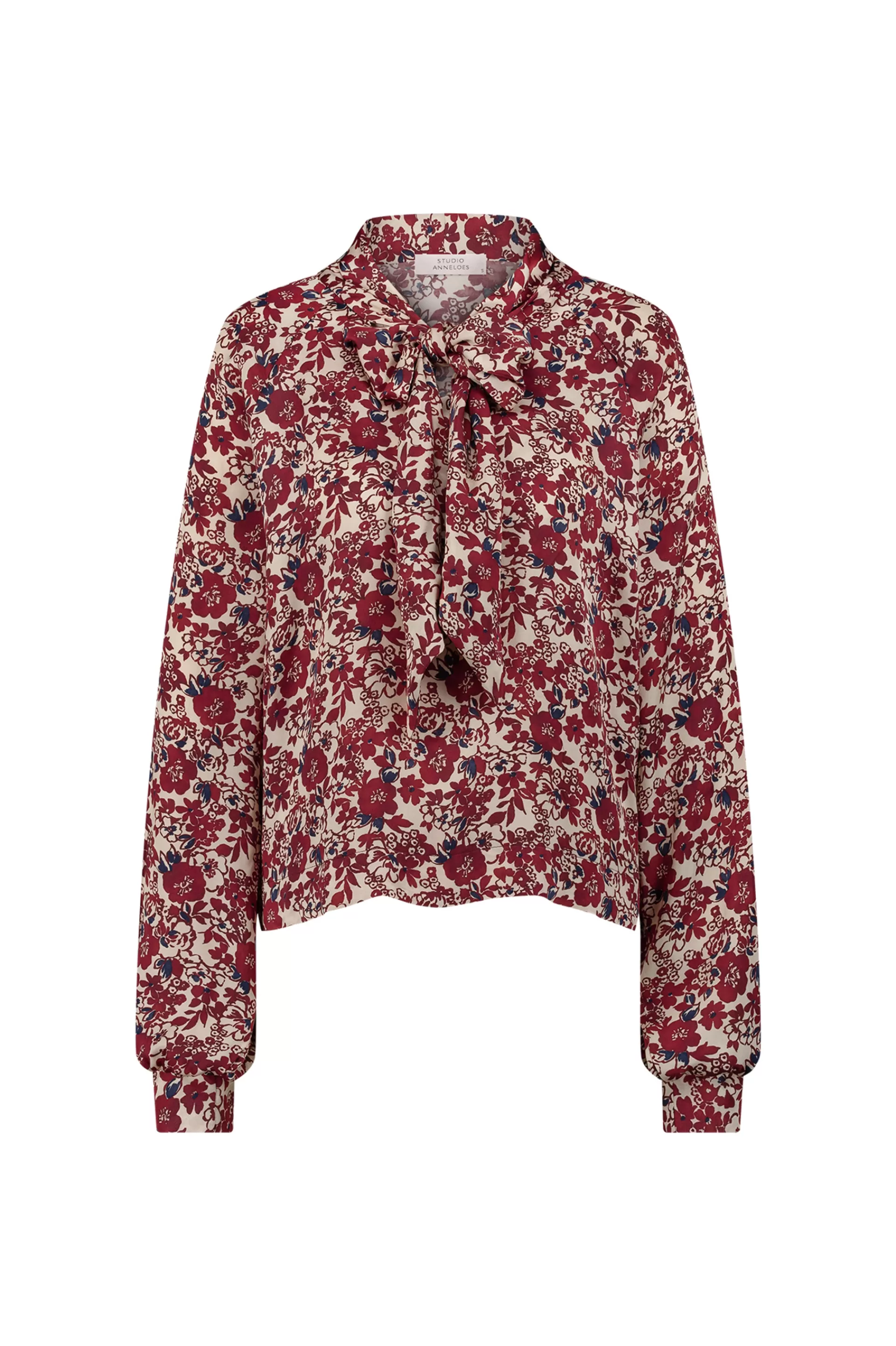 Studio Anneloes Blouses<Frances flower satin blouse -