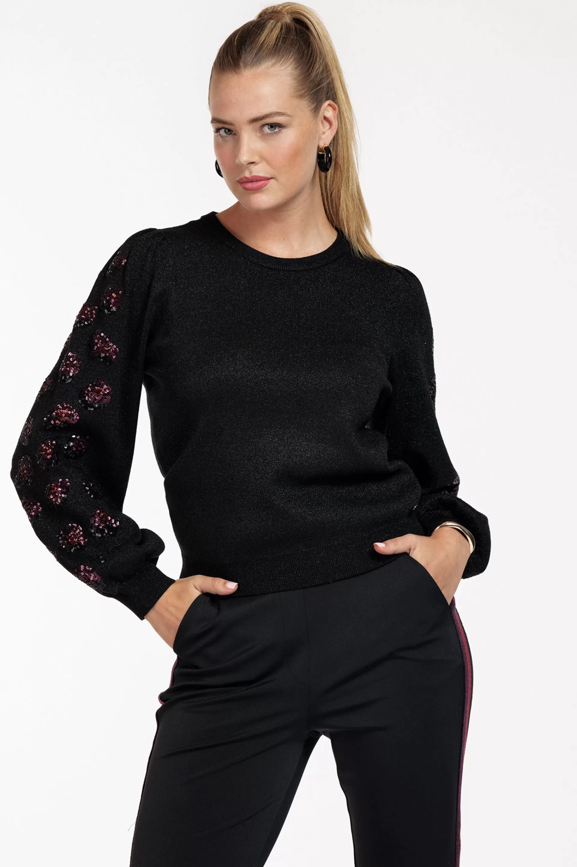 Studio Anneloes Truien & Vesten | Shirts & Tops<Hilly embroidery pullover -