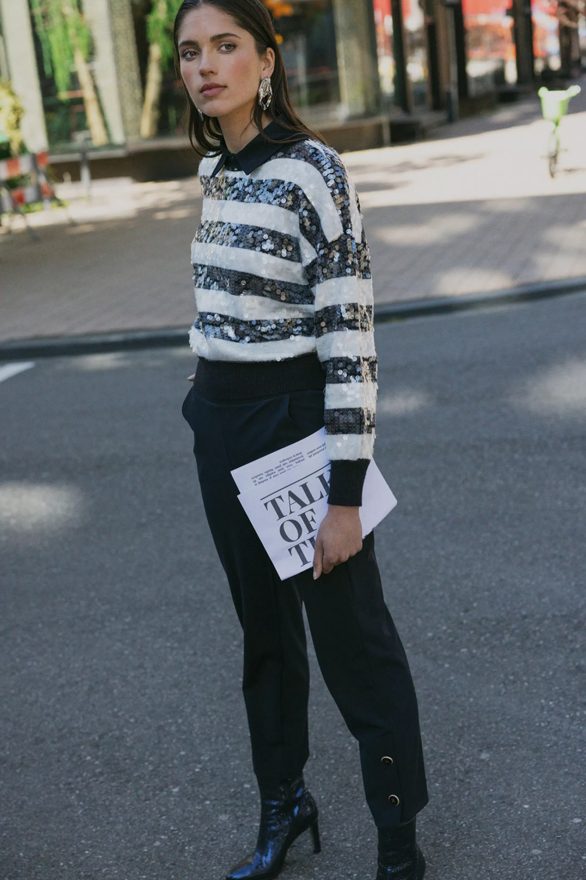 Studio Anneloes Broeken<Ivory button trousers -
