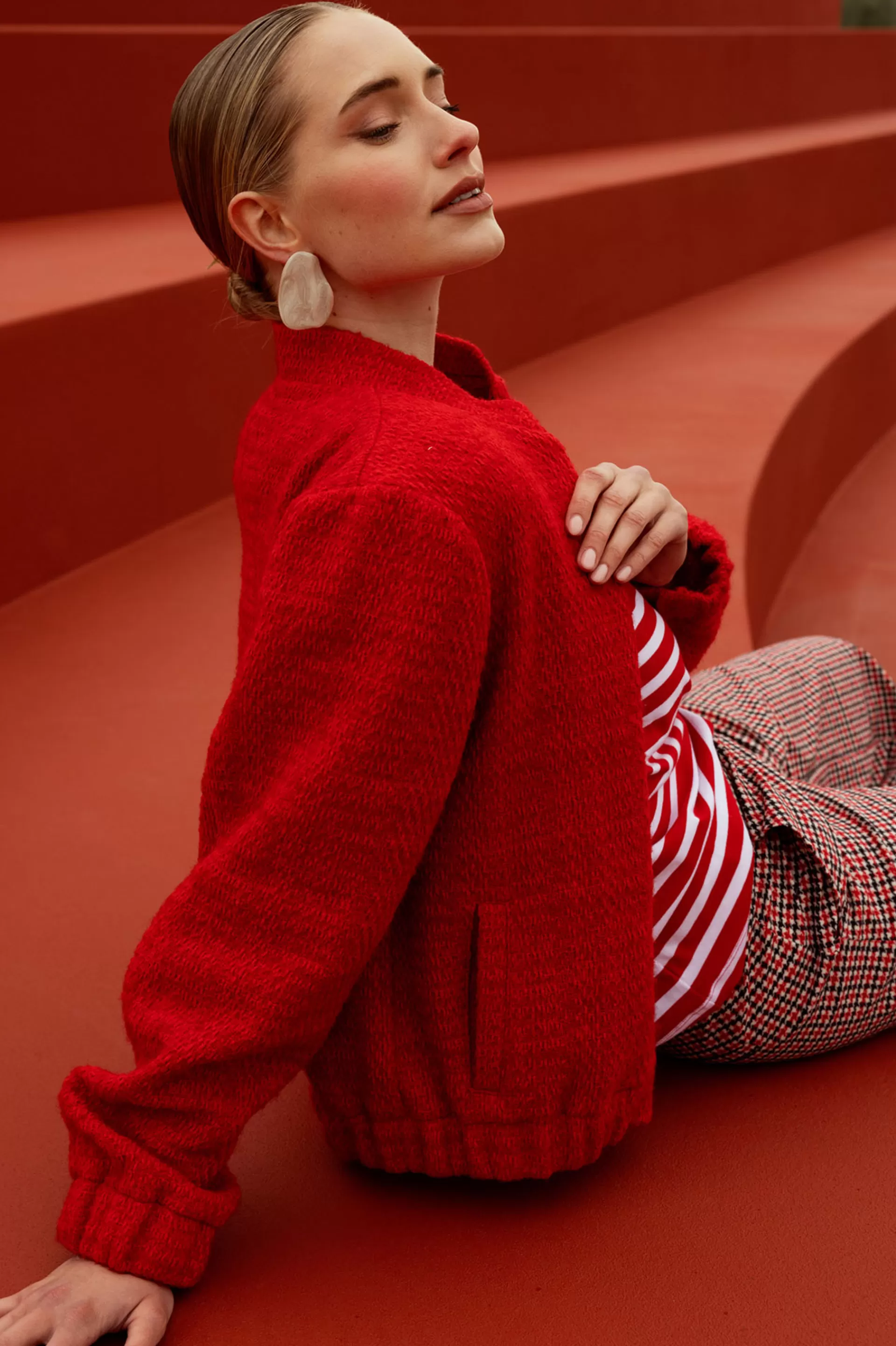 Studio Anneloes Blazers & Jasjes | Jassen<Jax tweed bomber jacket -