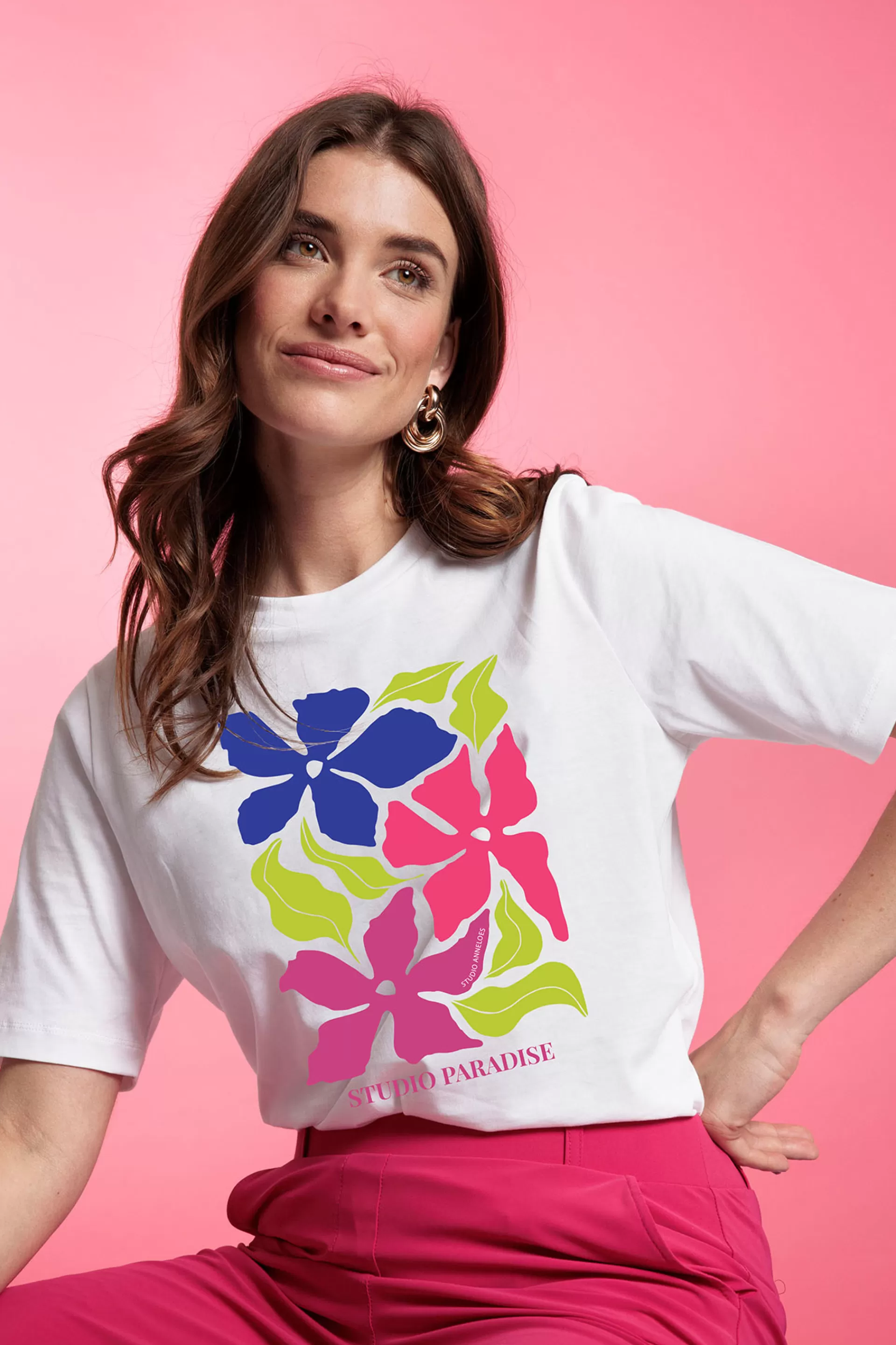 Studio Anneloes Shirts & Tops<Klaasje floral tshirt -