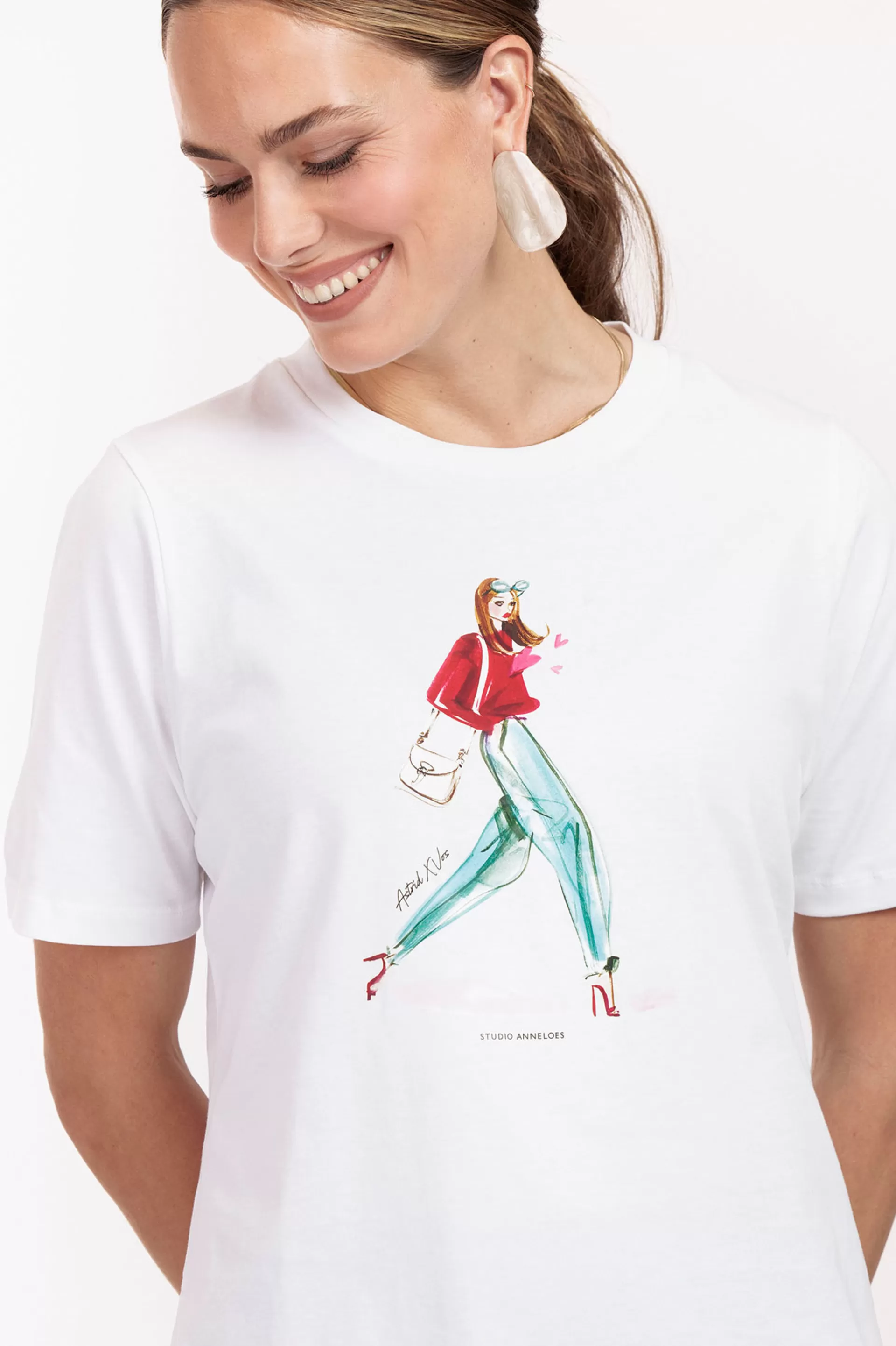 Studio Anneloes Shirts & Tops<Klaasje print tshirt -