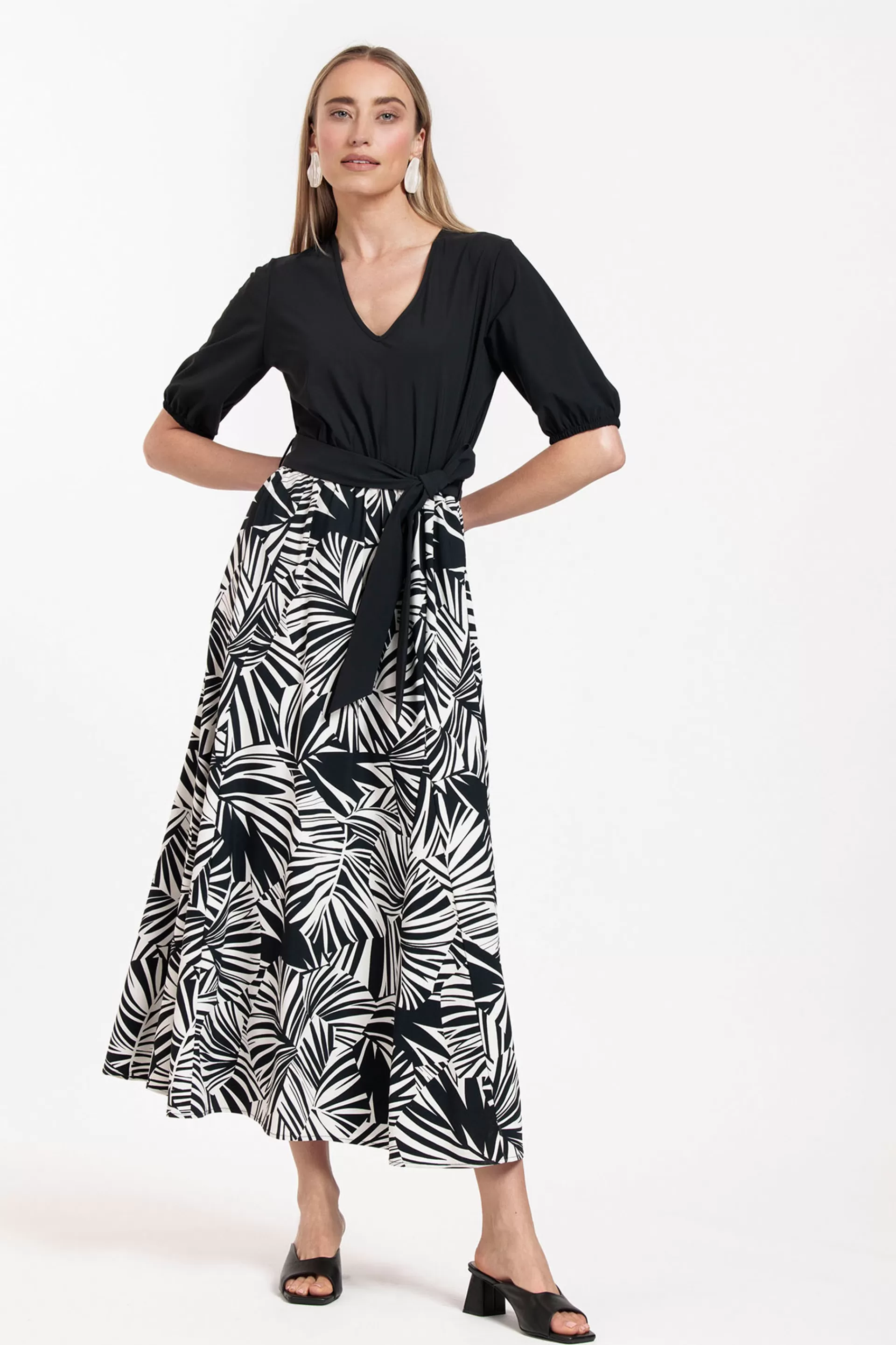 Studio Anneloes Jurken & Rokken<Kristie palm dress -