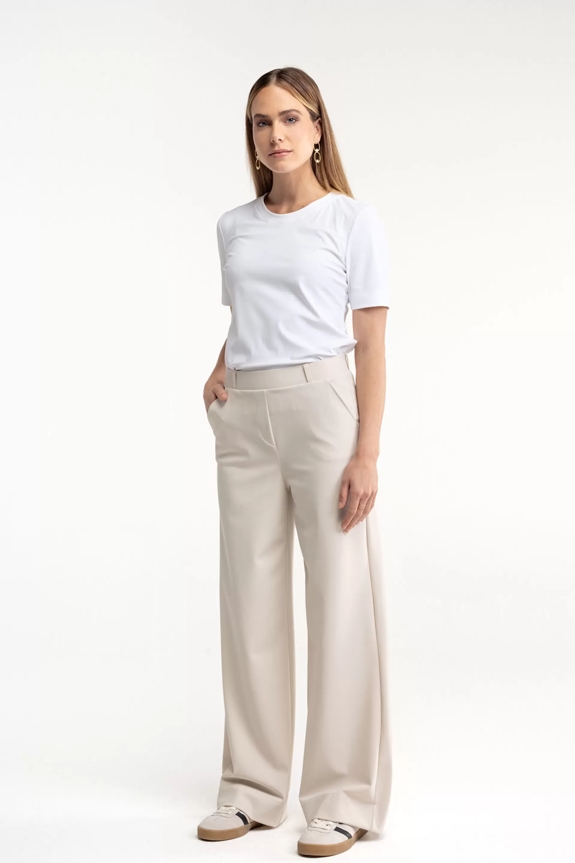 Studio Anneloes Broeken | Essentials<Lexie bonded trousers -