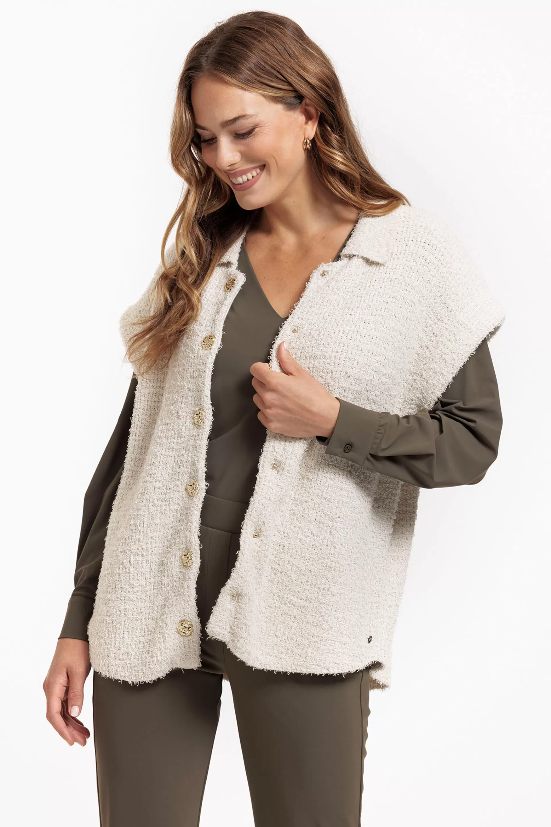 Studio Anneloes Blazers & Jasjes<Lotte furry gilet -