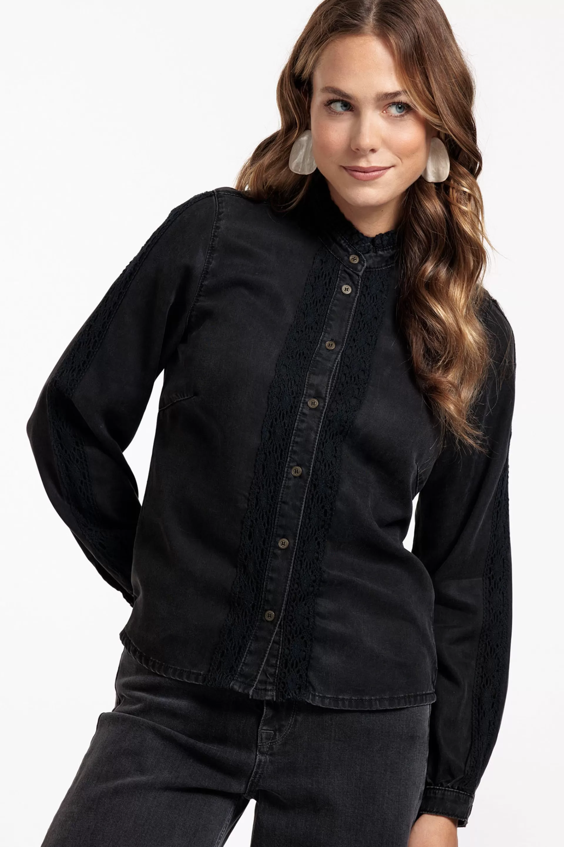 Studio Anneloes Blouses<Lourdes denim blouse -