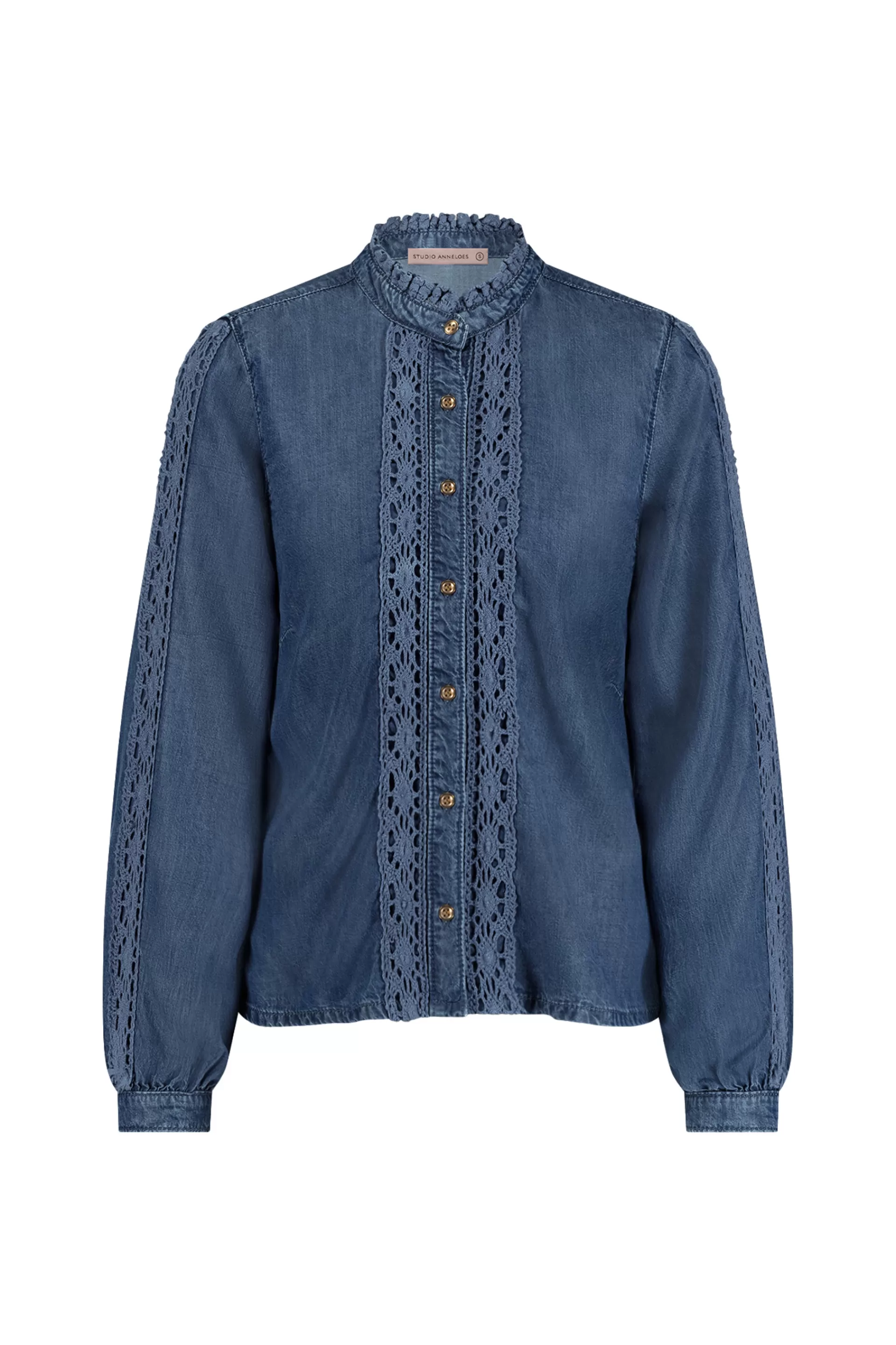 Studio Anneloes Blouses<Lourdes denim blouse -
