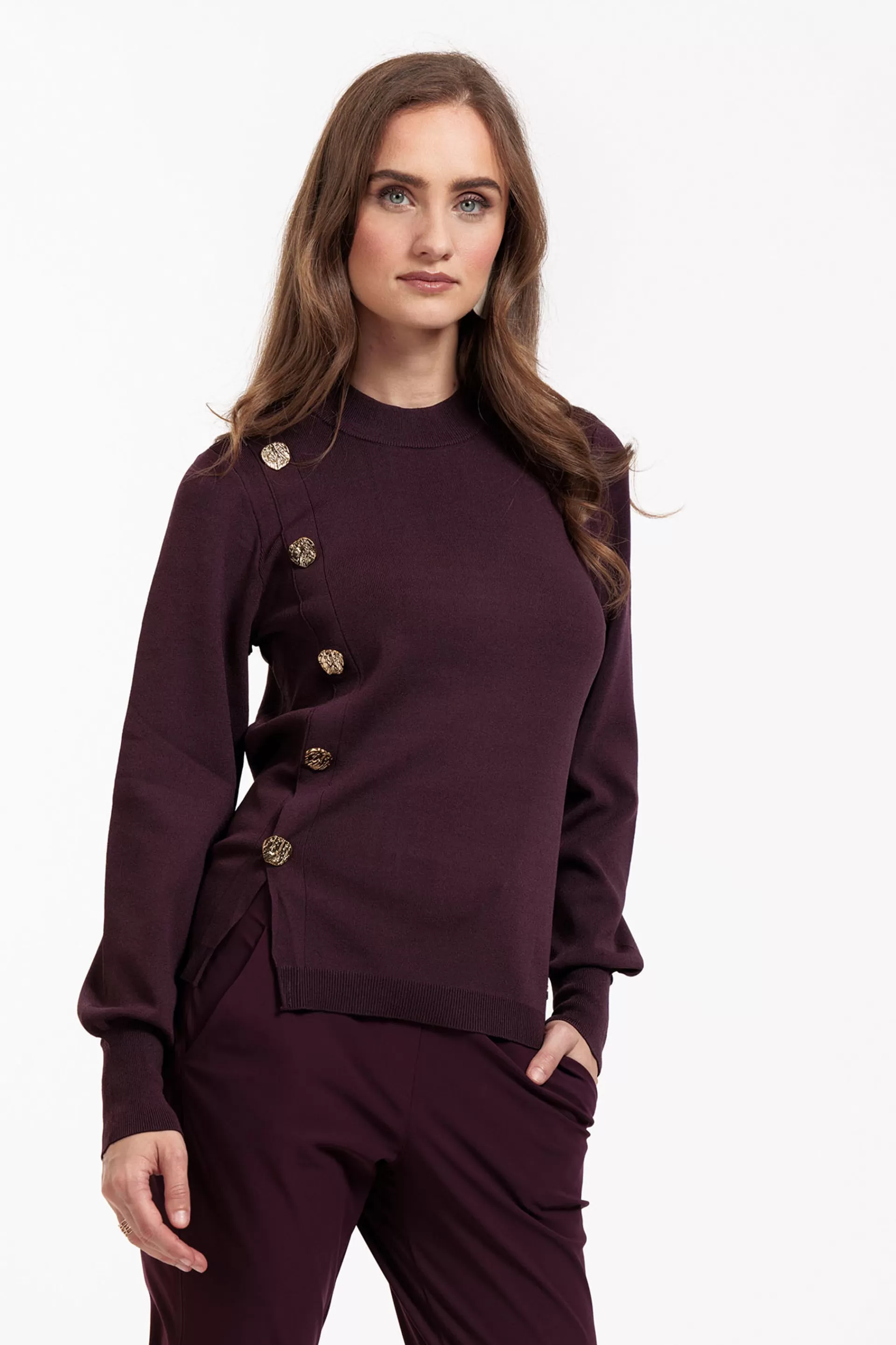 Studio Anneloes Truien & Vesten | Shirts & Tops<Lovis button pullover -