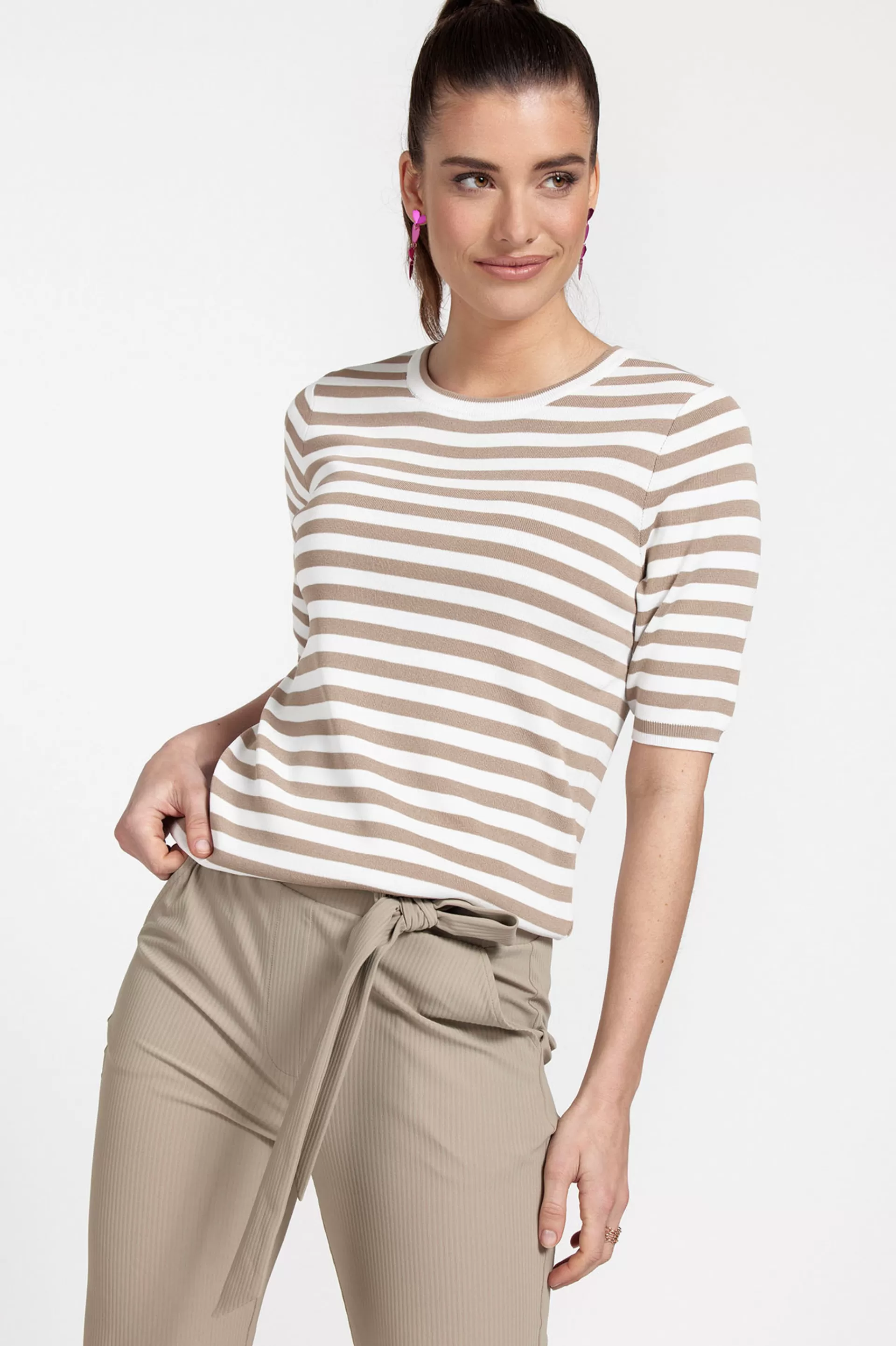 Studio Anneloes Truien & Vesten | Shirts & Tops<Luna ssl stripe pullover -