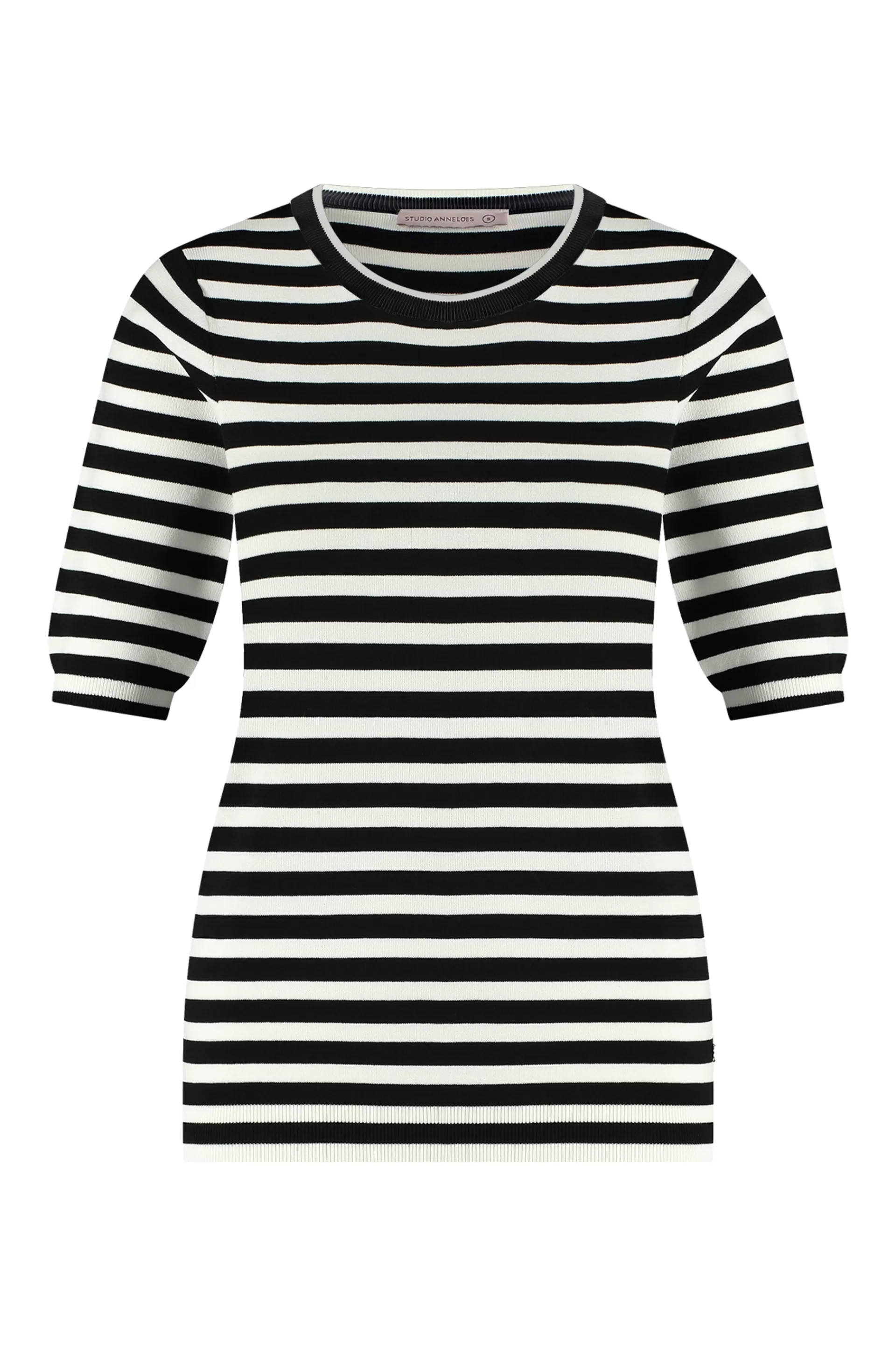 Studio Anneloes Truien & Vesten | Shirts & Tops<Luna stripe short slv pullover -