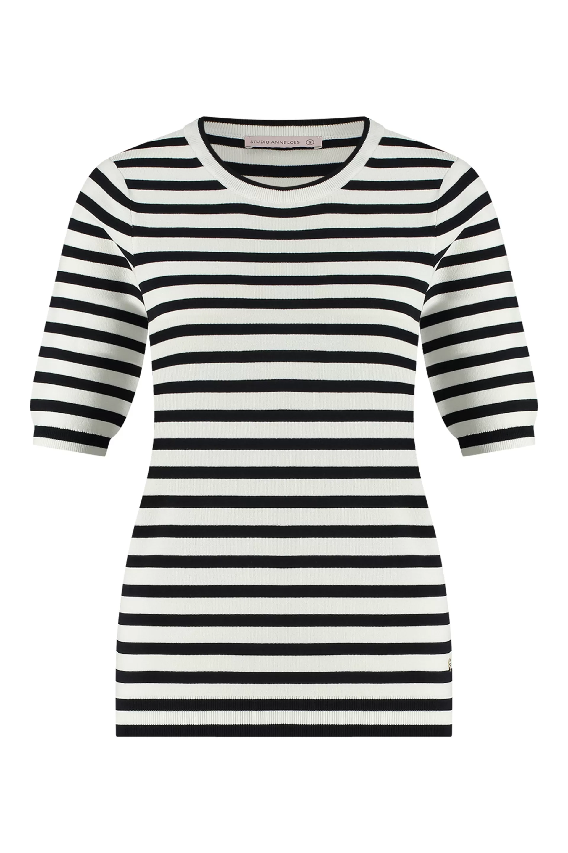 Studio Anneloes Truien & Vesten | Shirts & Tops<Luna stripe short slv pullover -
