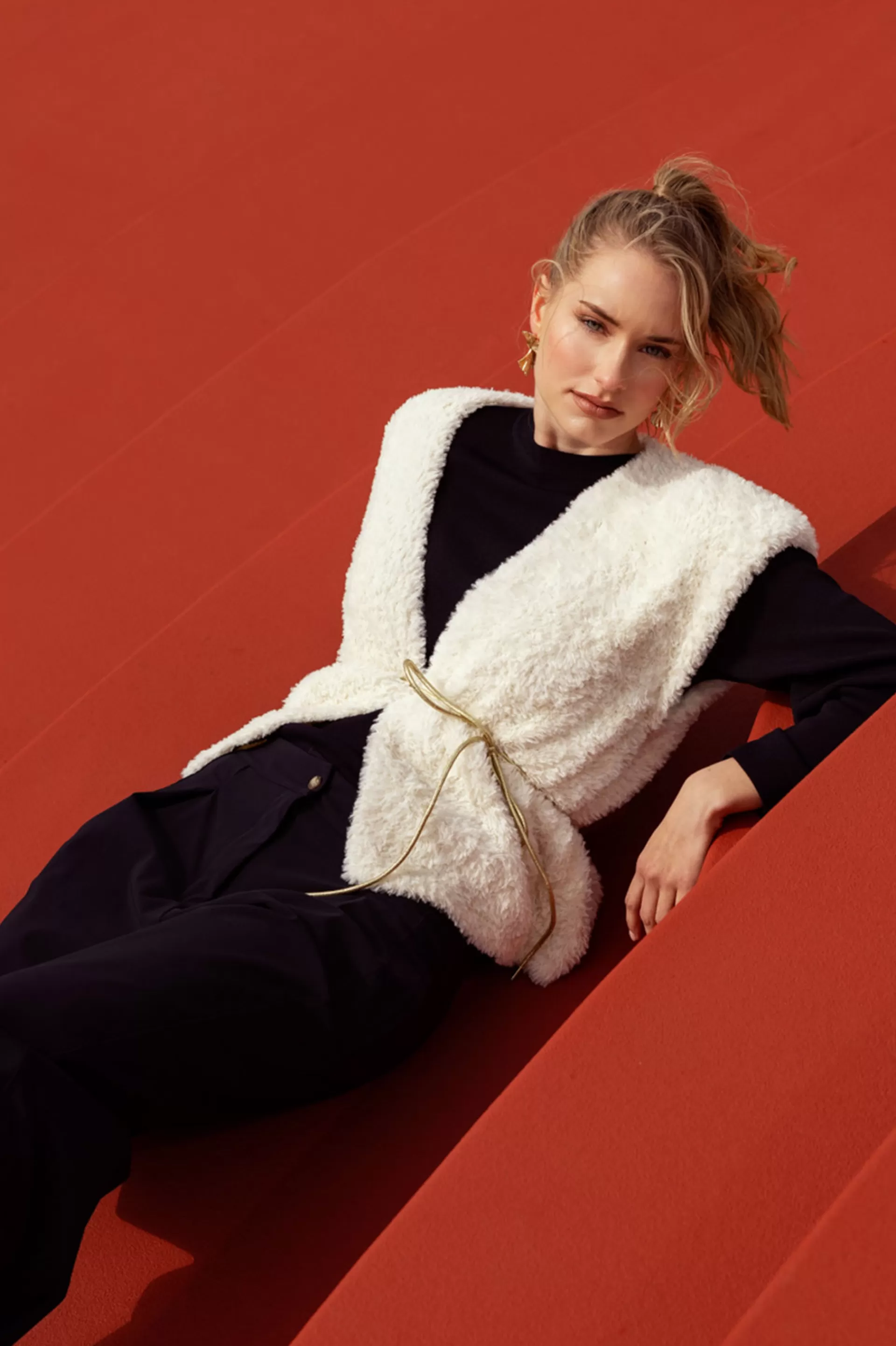 Studio Anneloes Blazers & Jasjes | Truien & Vesten<Marly fluffy waistcoat -
