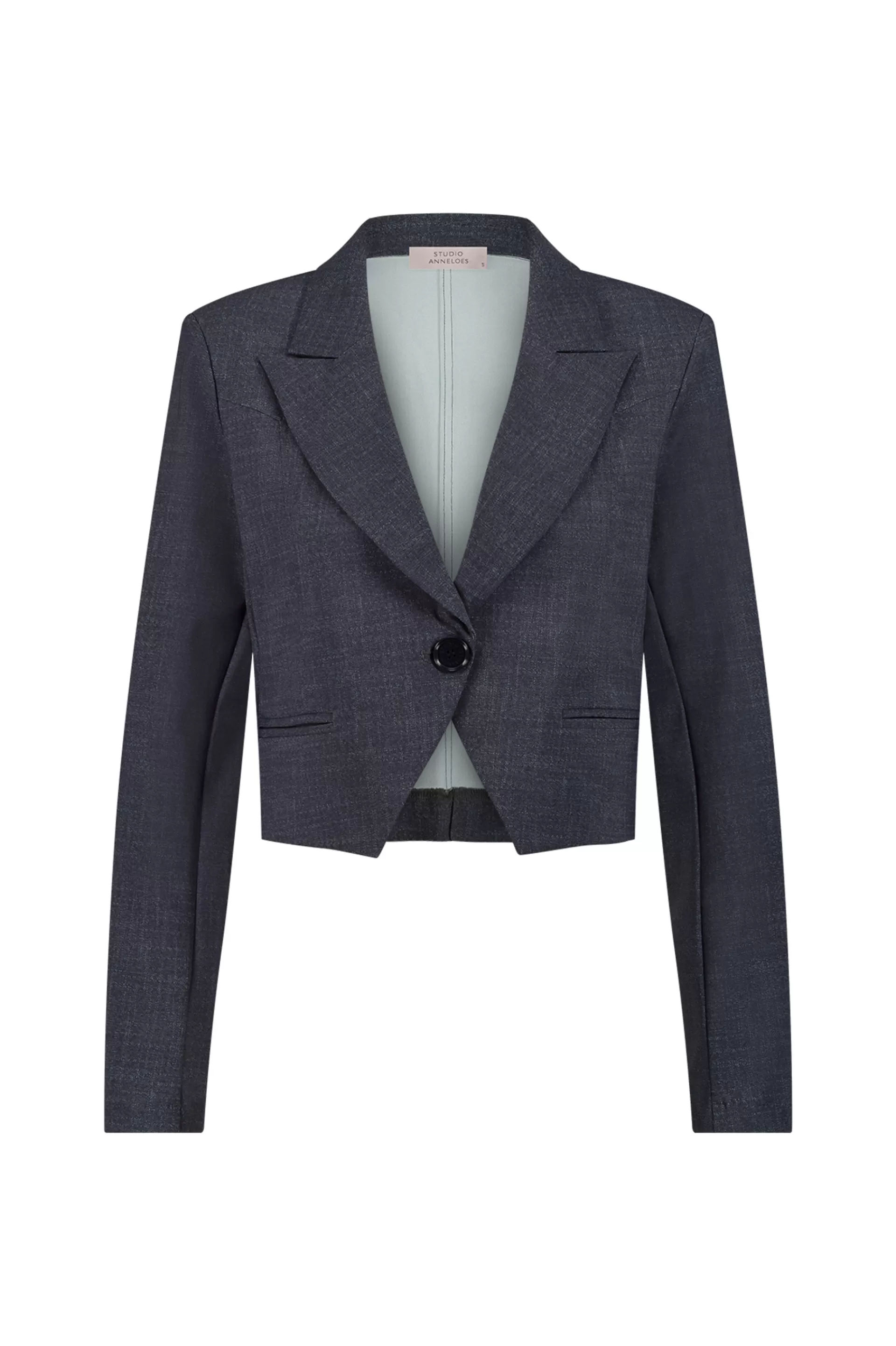 Studio Anneloes Blazers & Jasjes<Mavy woven look blazer -