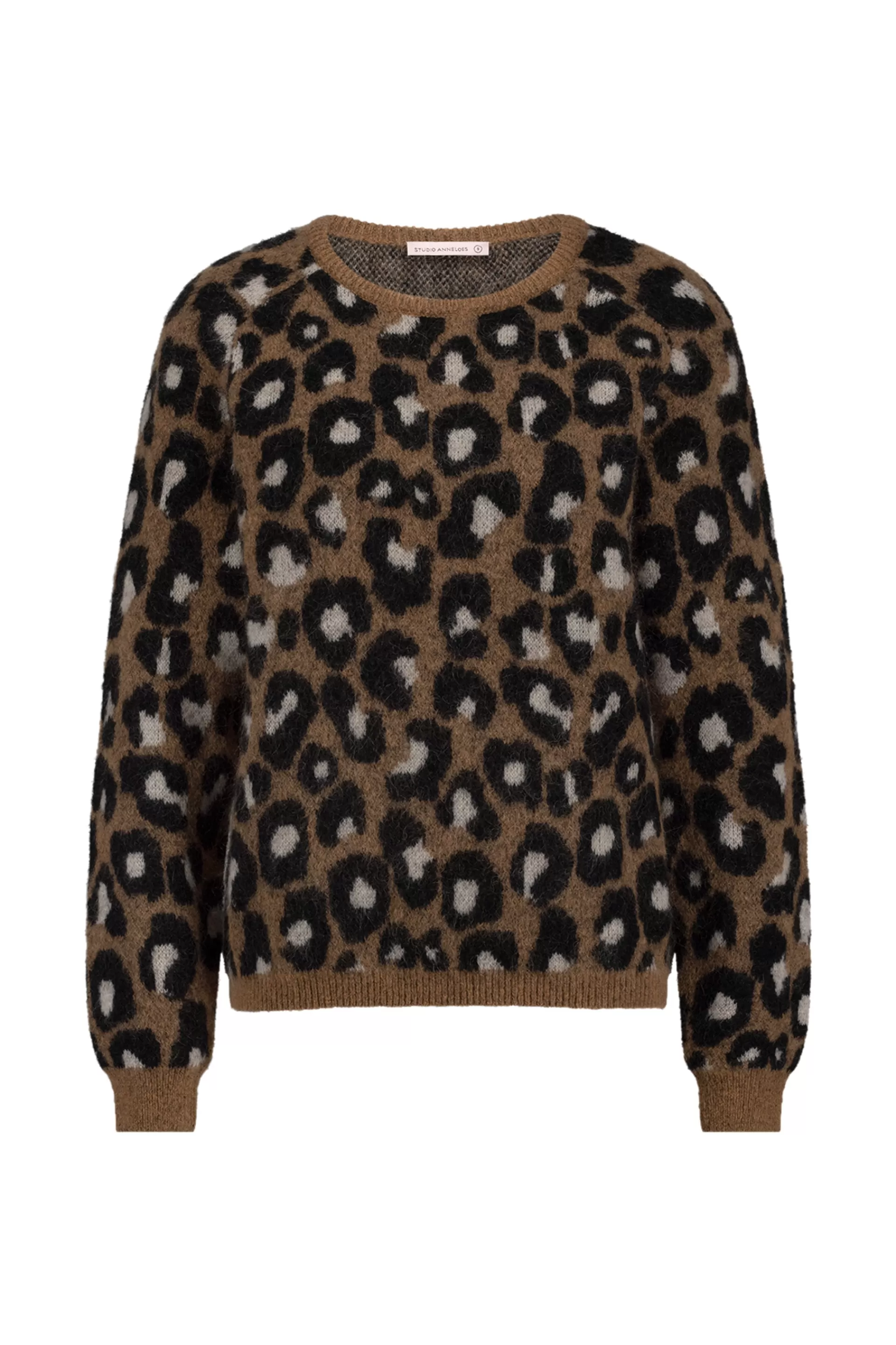 Studio Anneloes Truien & Vesten | Shirts & Tops<Nino mohair leopard pullover -