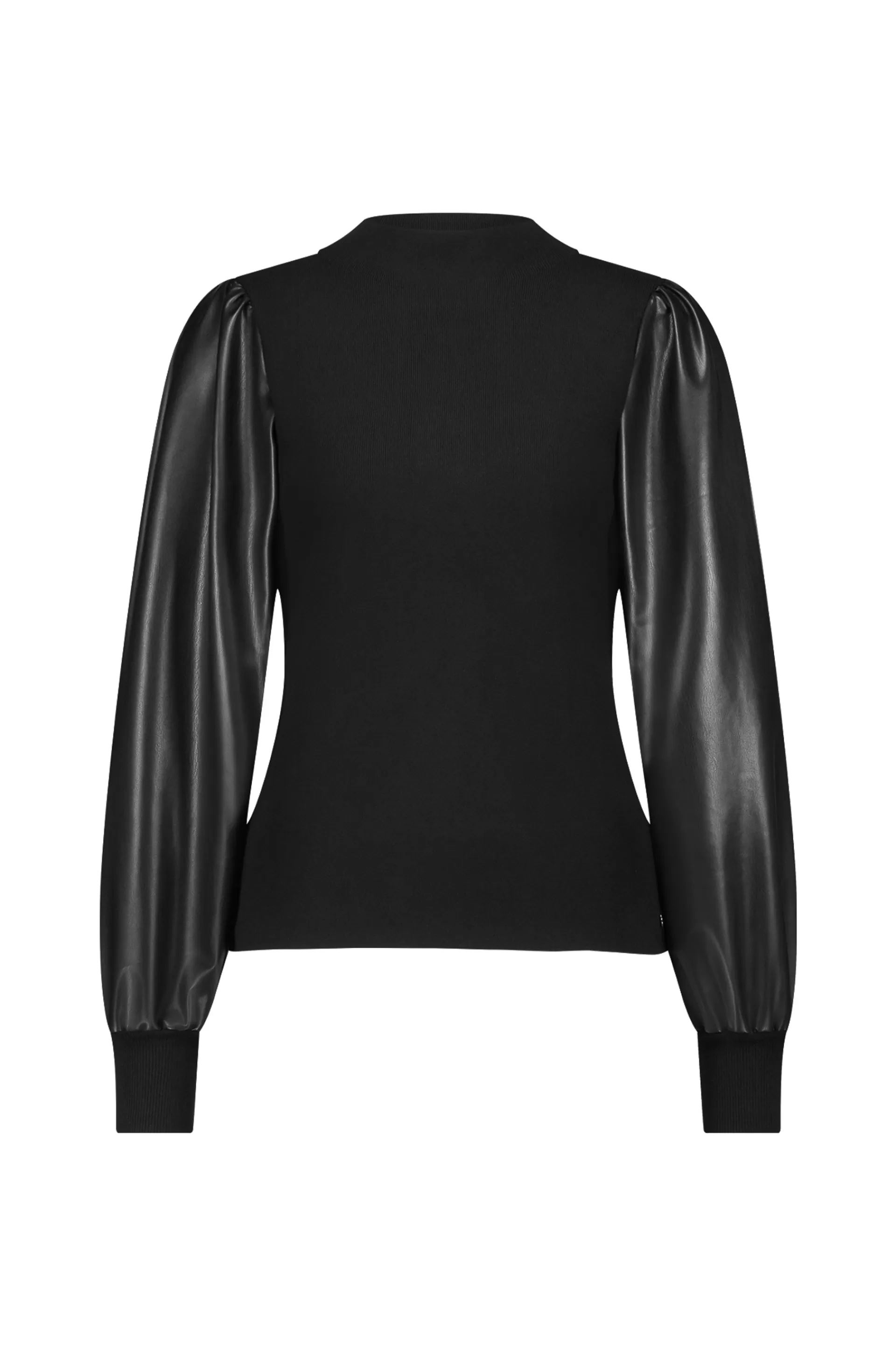 Studio Anneloes Truien & Vesten | Shirts & Tops<Noortje faux leather pullover -