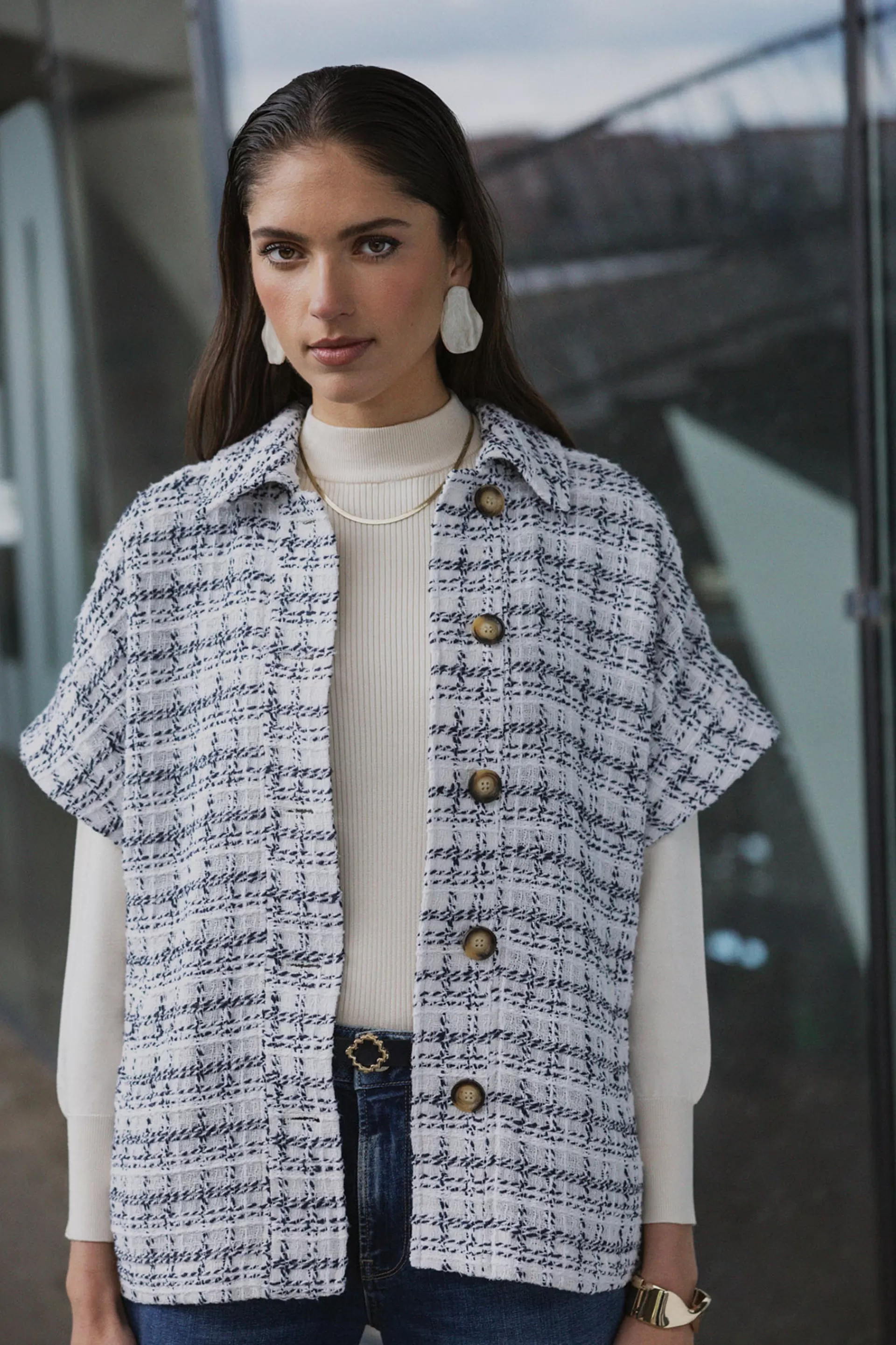 Studio Anneloes Blazers & Jasjes<Norah tweed waistcoat -