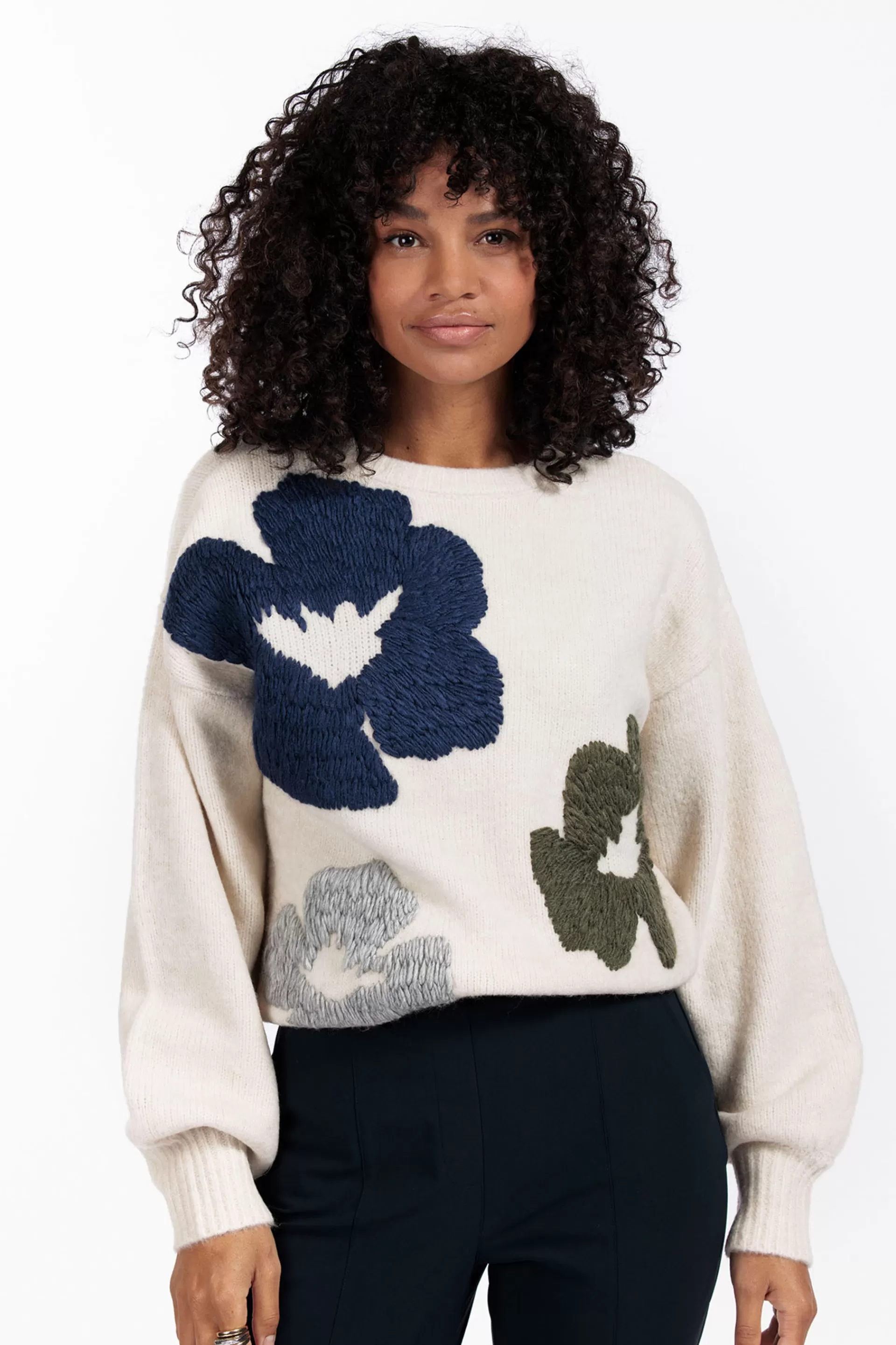 Studio Anneloes Truien & Vesten | Shirts & Tops<Nour flower pullover -