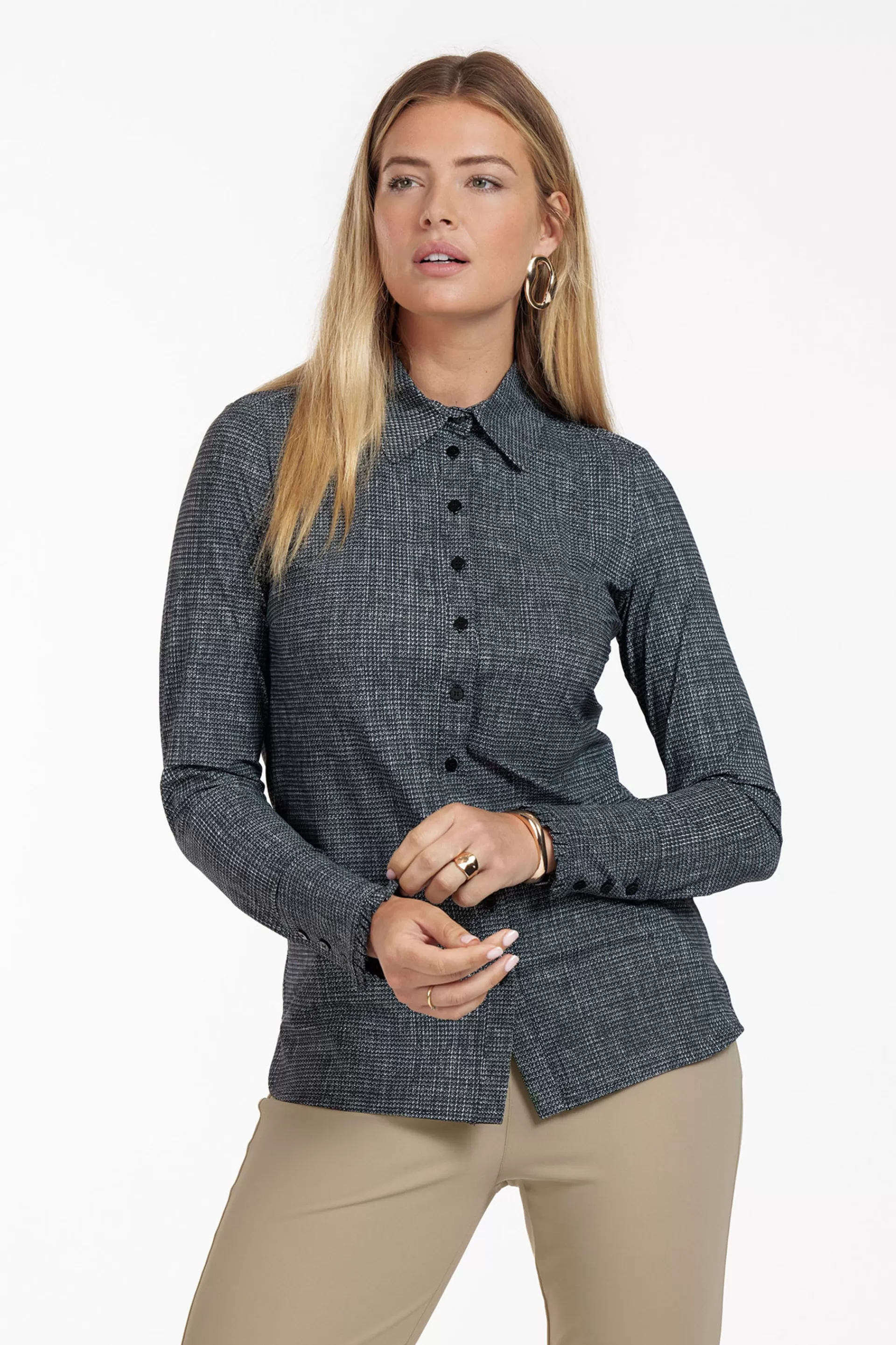 Studio Anneloes Blouses<Polly tweed blouse -