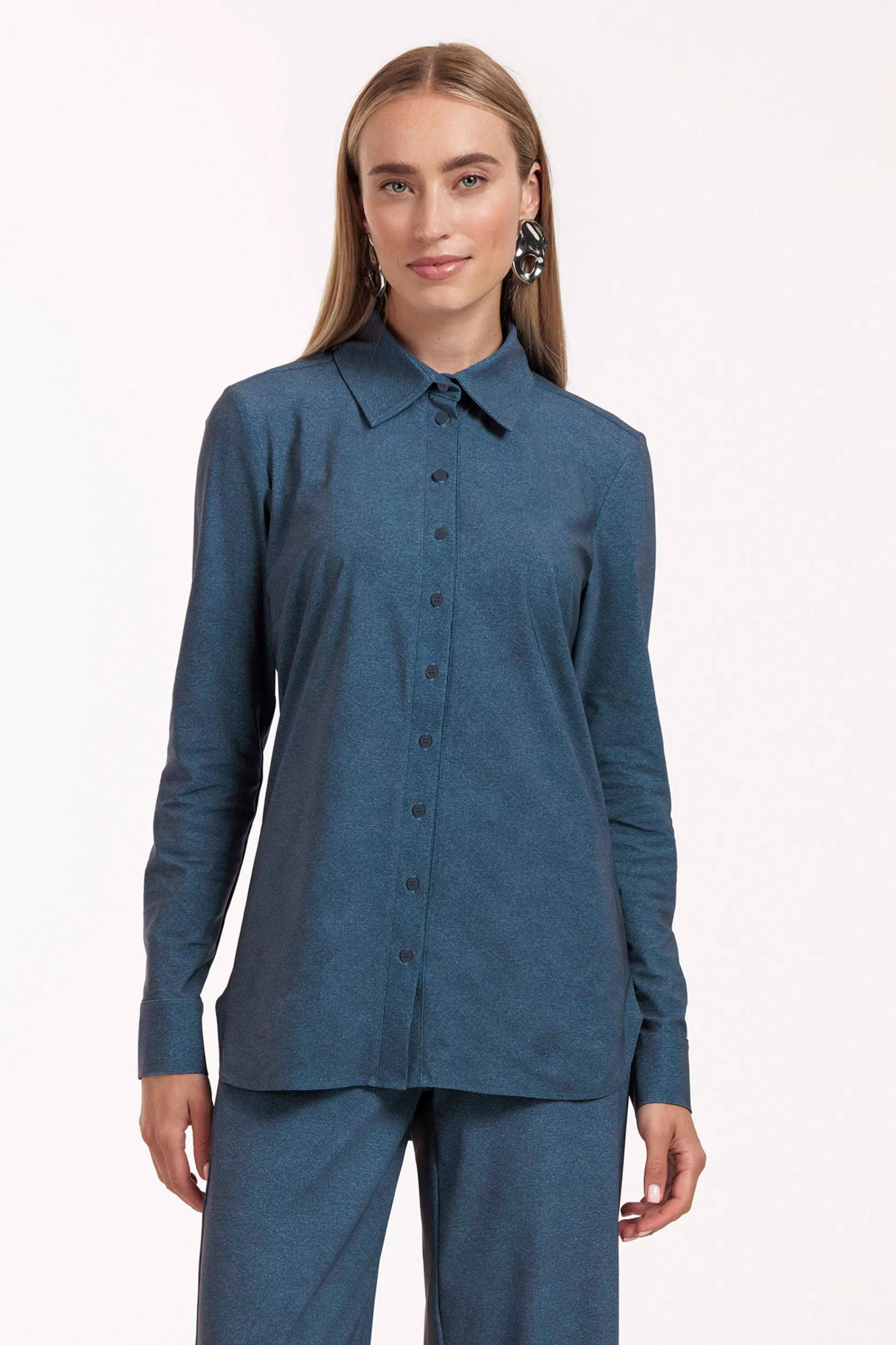 Studio Anneloes Blouses | Essentials<Poppy denim blouse -