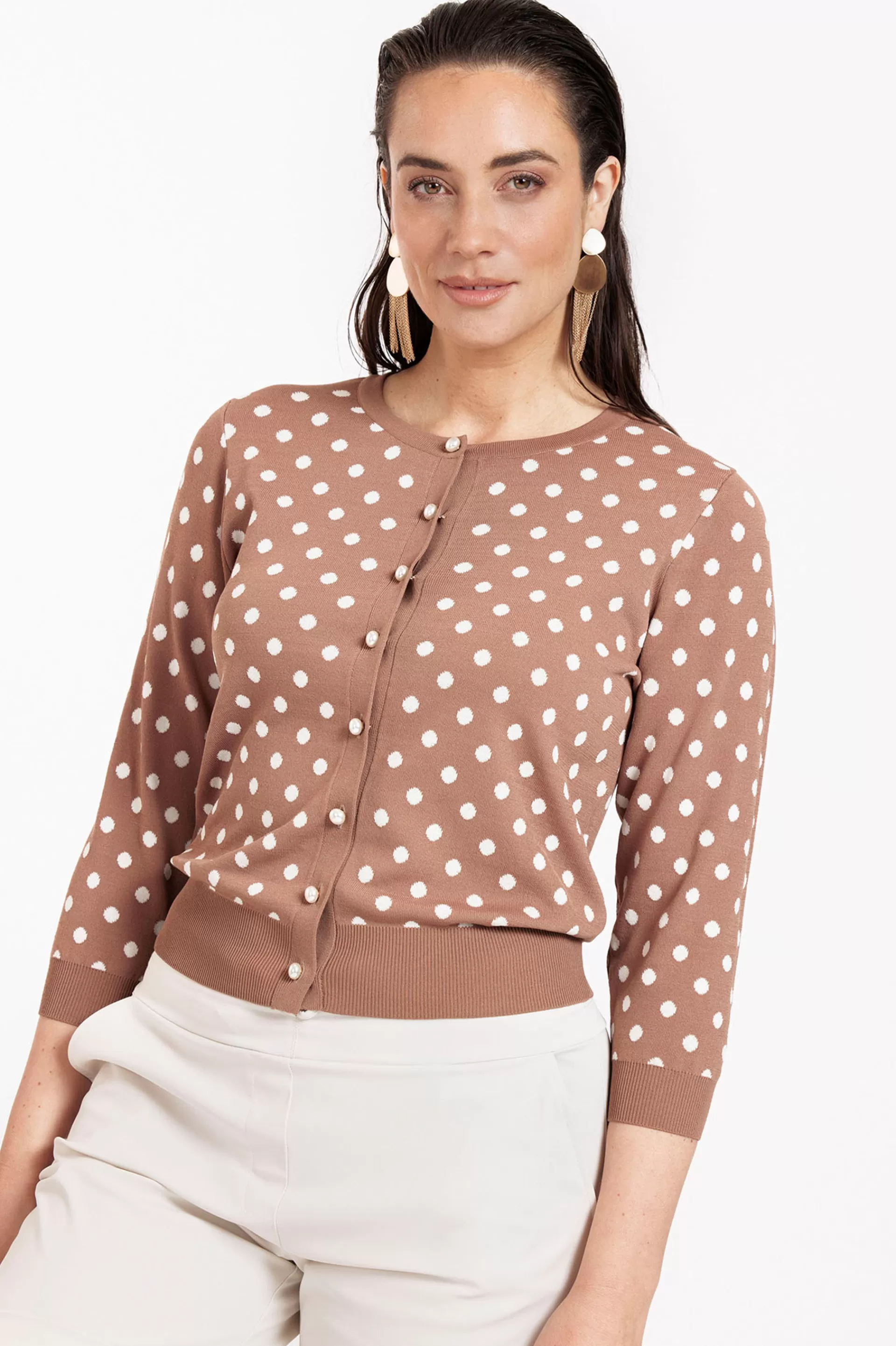 Studio Anneloes Truien & Vesten<Renate dot cardigan -