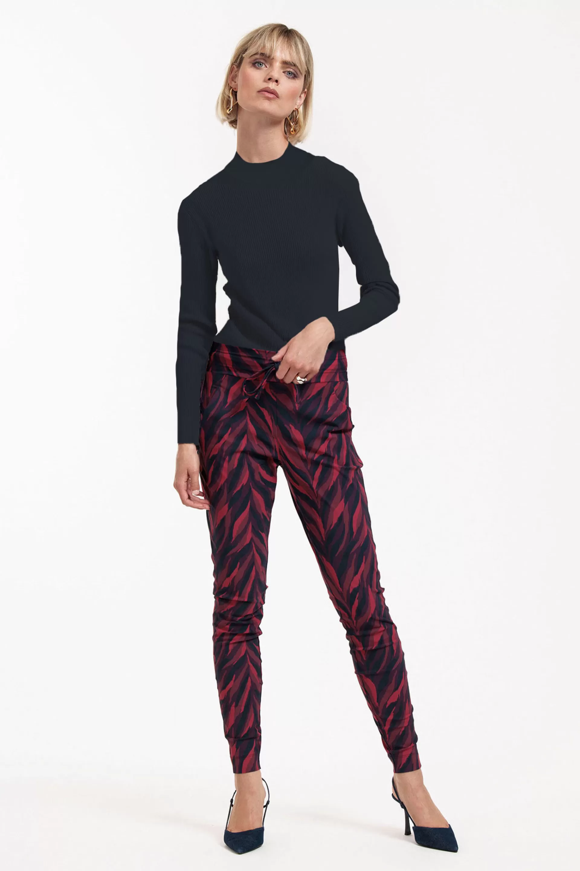Studio Anneloes Broeken<Stairdown leaves trousers -