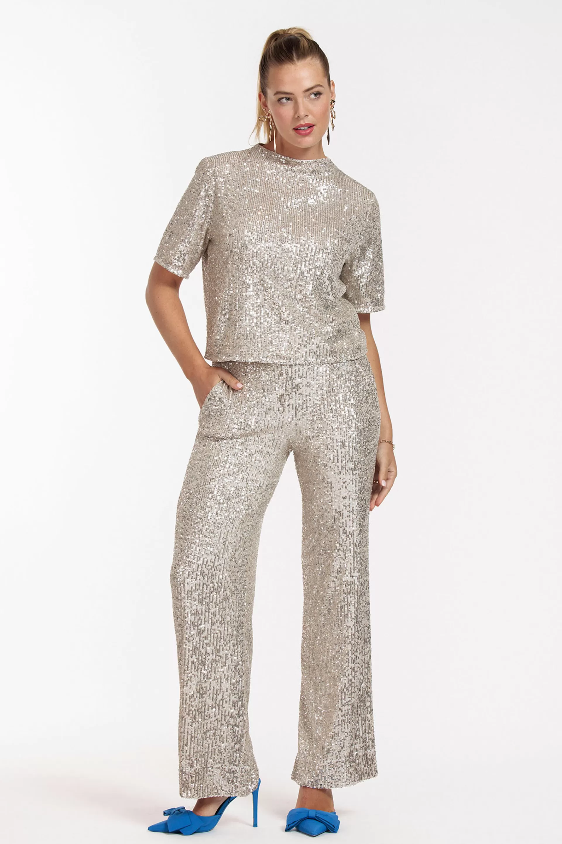 Studio Anneloes Broeken<Tracey sequins trousers -