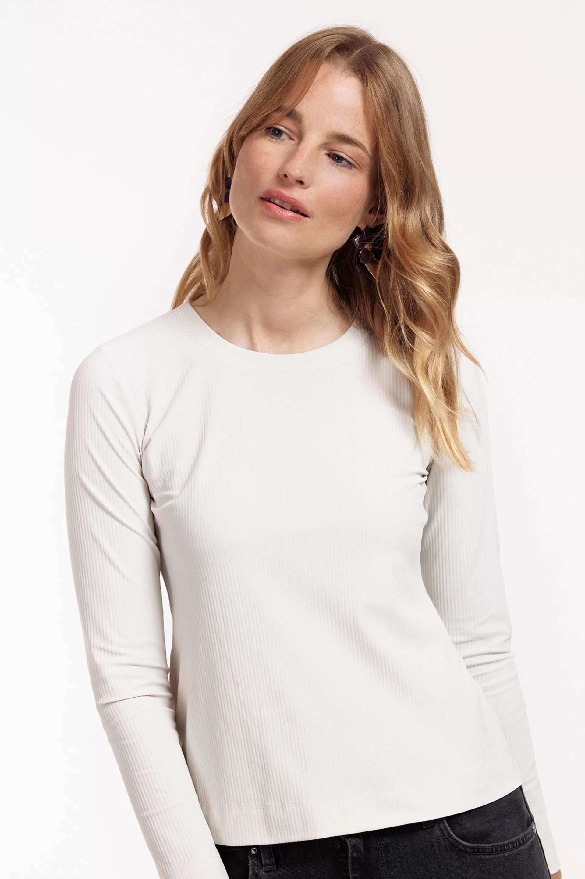 Studio Anneloes Shirts & Tops<Travel rib Tee ls -