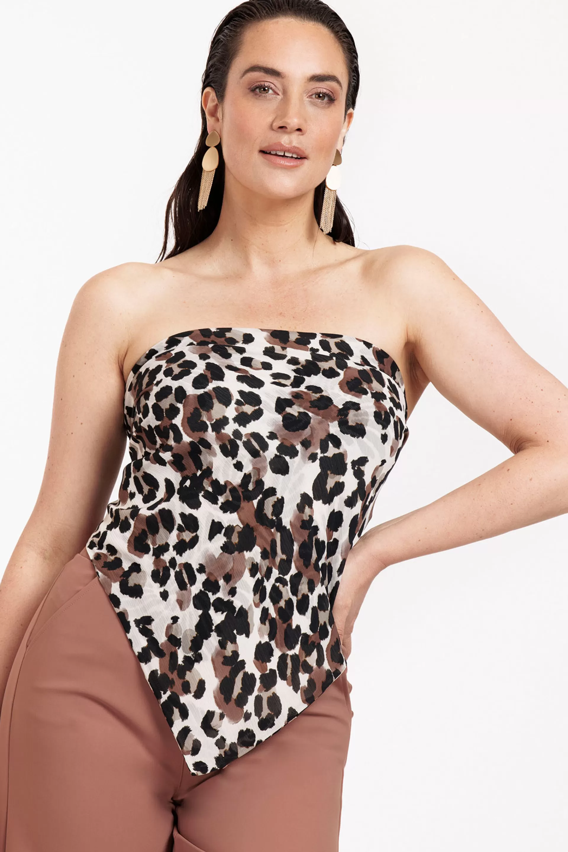 Studio Anneloes Schoenen & Accessoires<Triangle leopard crepe scarf -