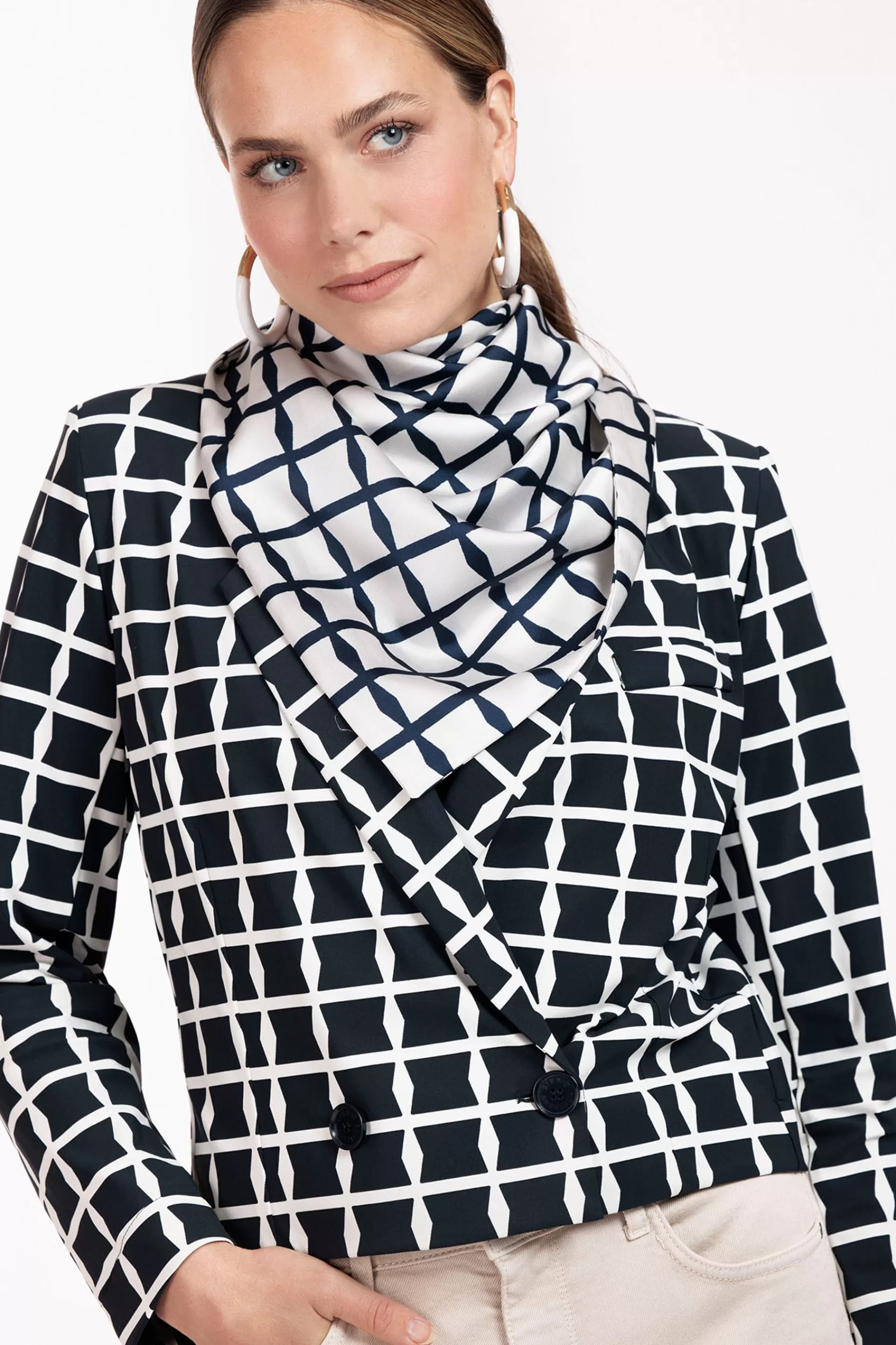 Studio Anneloes Schoenen & Accessoires<Triangle squares scarf -