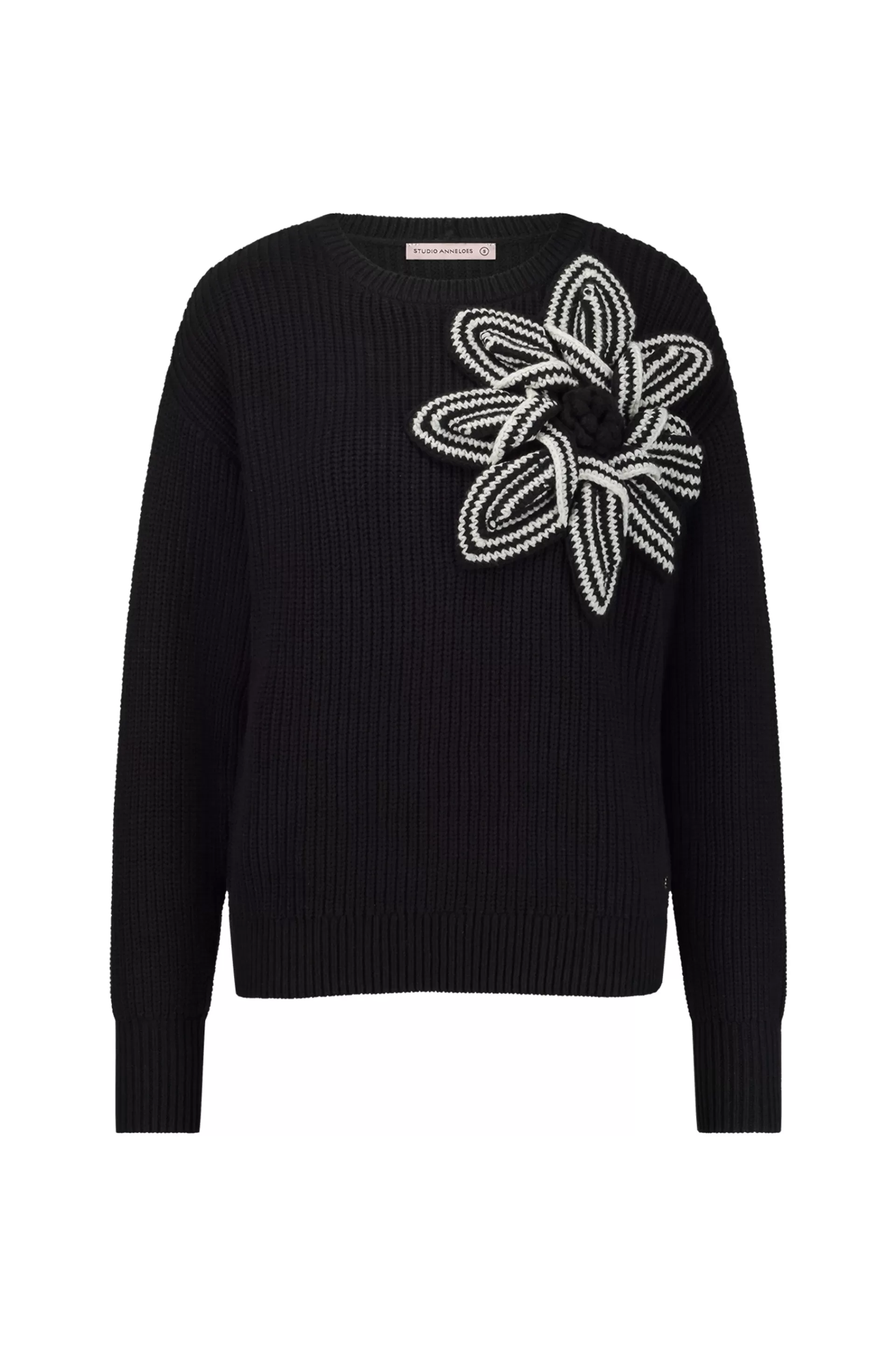 Studio Anneloes Truien & Vesten | Shirts & Tops<Valerie chunky flower pullover -
