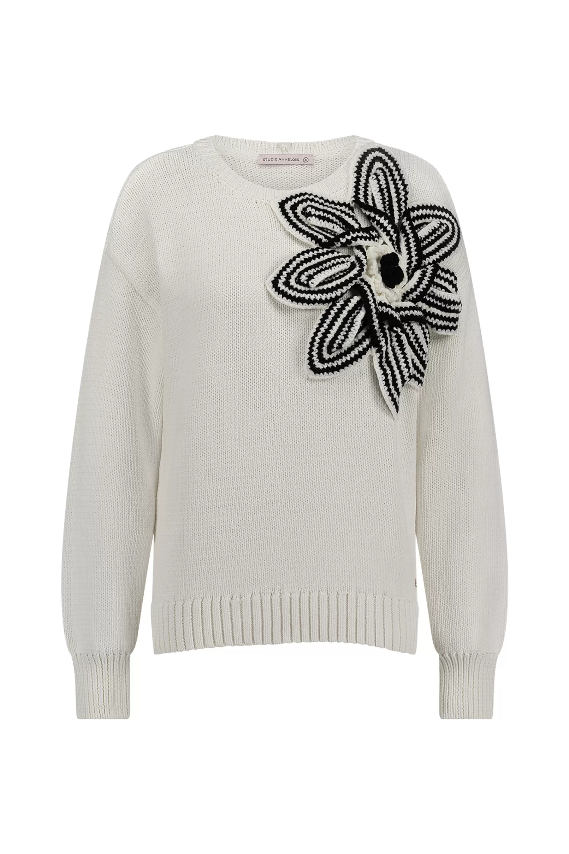 Studio Anneloes Truien & Vesten | Shirts & Tops<Valerie chunky flower pullover -